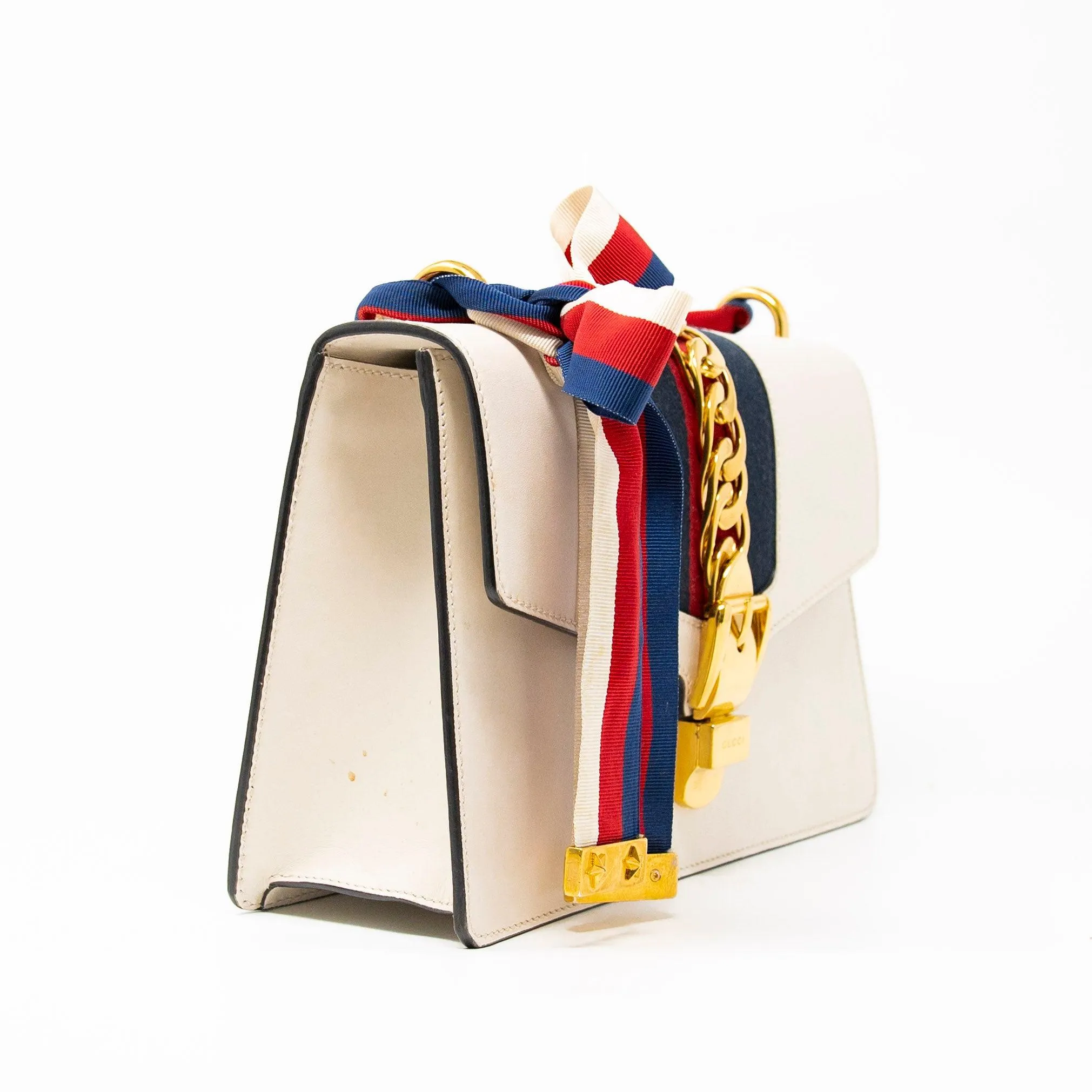 Gucci White Small Sylvie Bag
