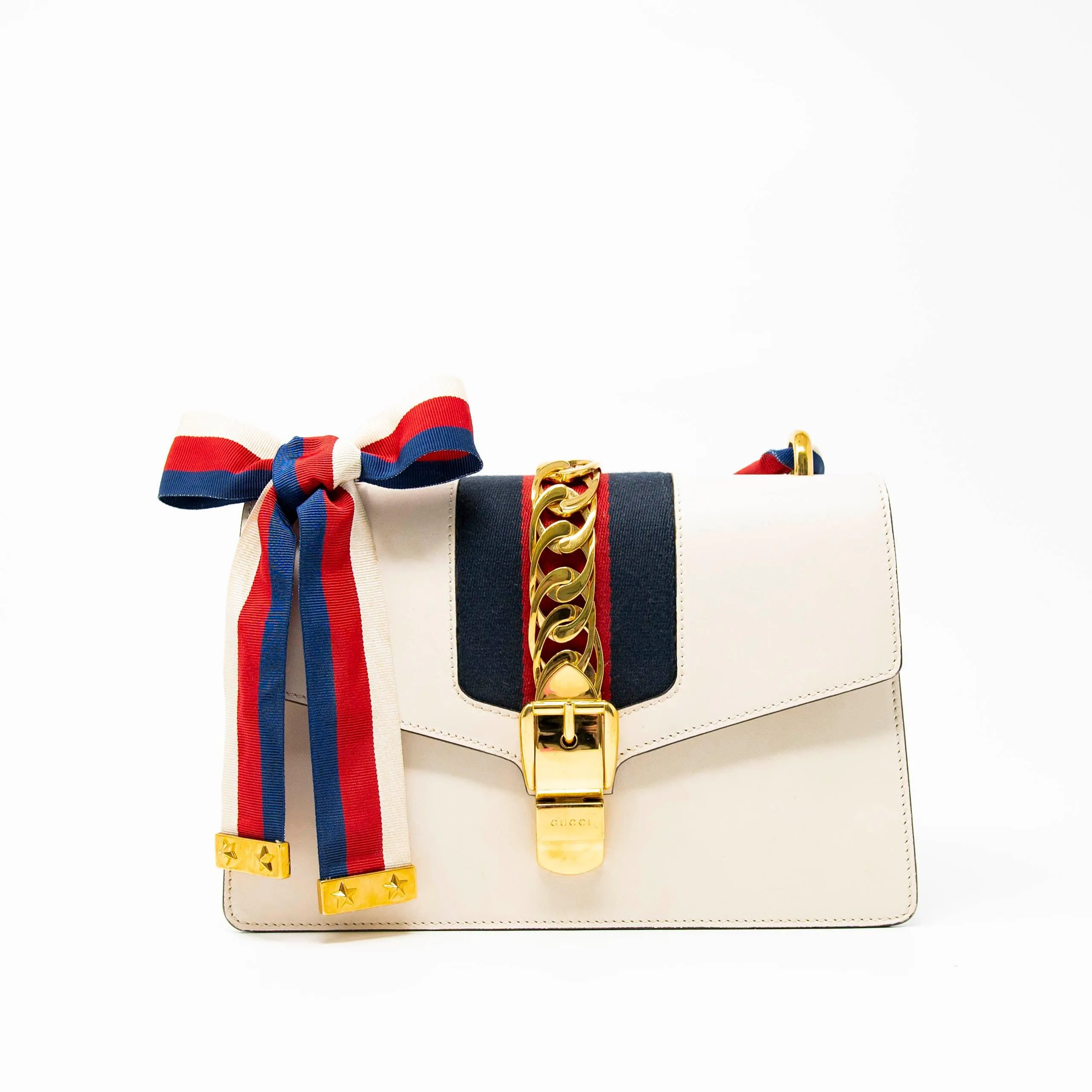 Gucci White Small Sylvie Bag