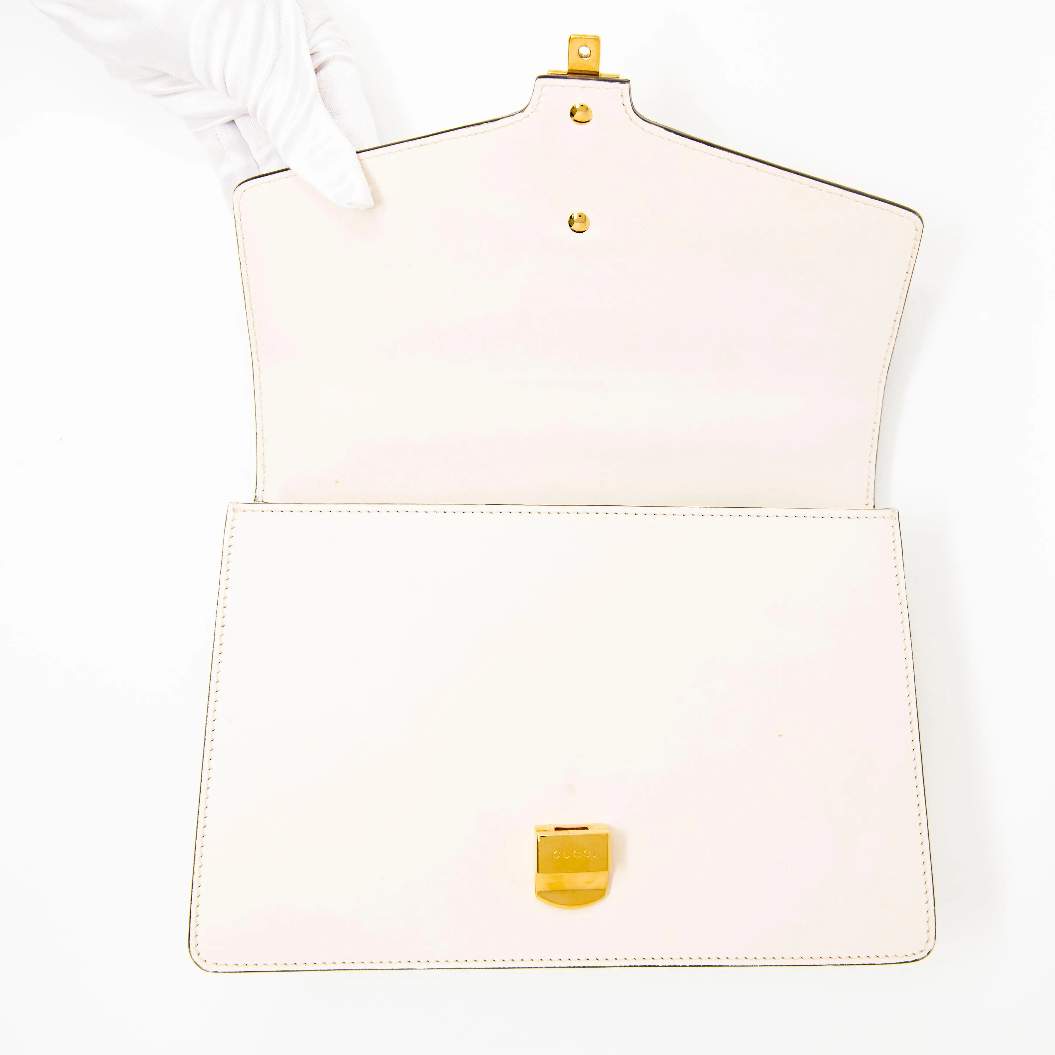 Gucci White Small Sylvie Bag