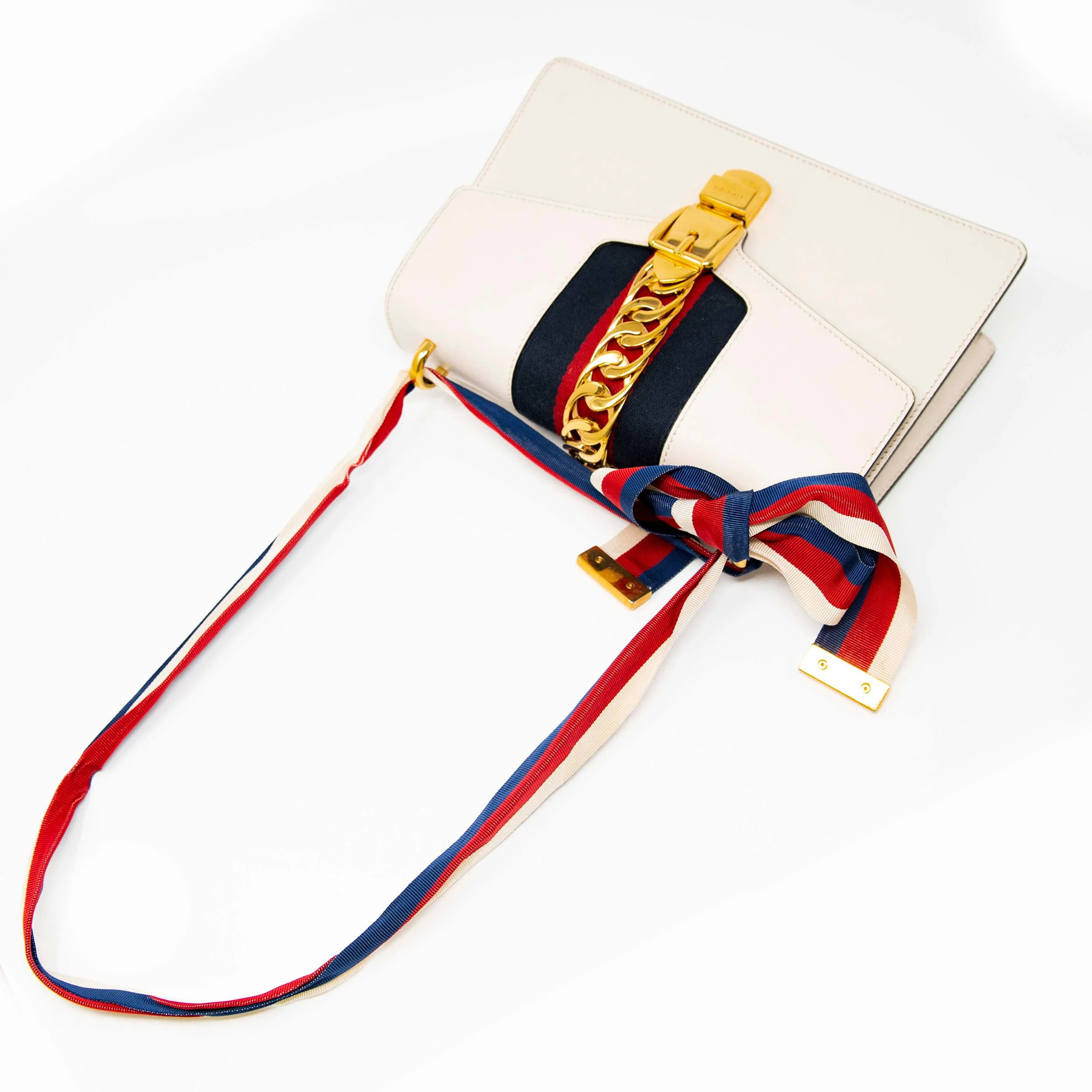 Gucci White Small Sylvie Bag