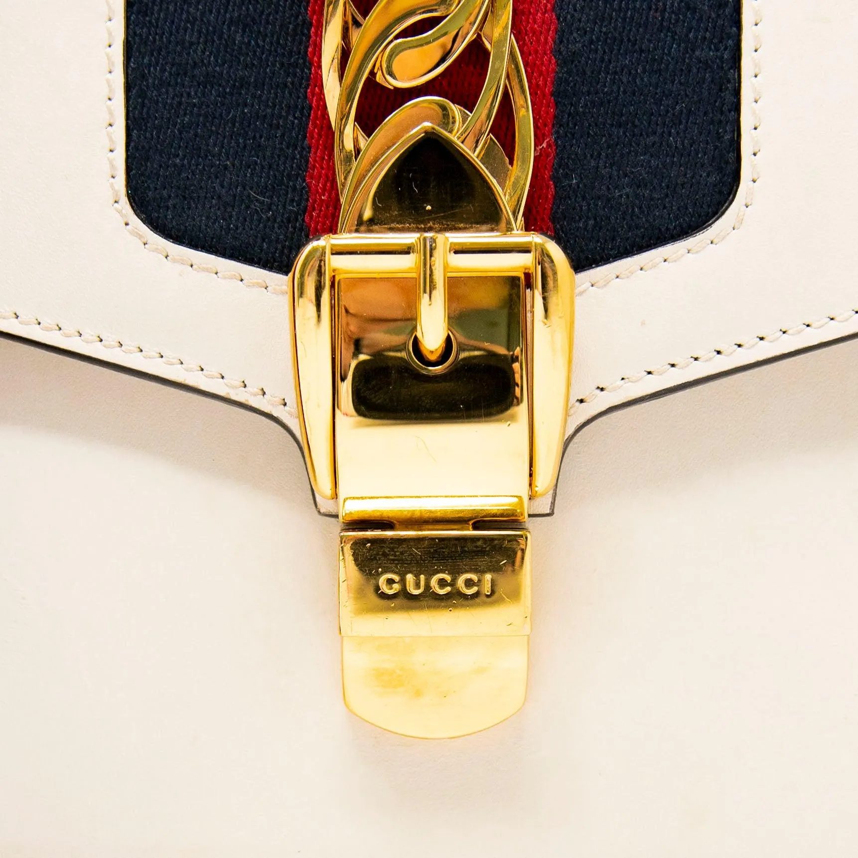 Gucci White Small Sylvie Bag
