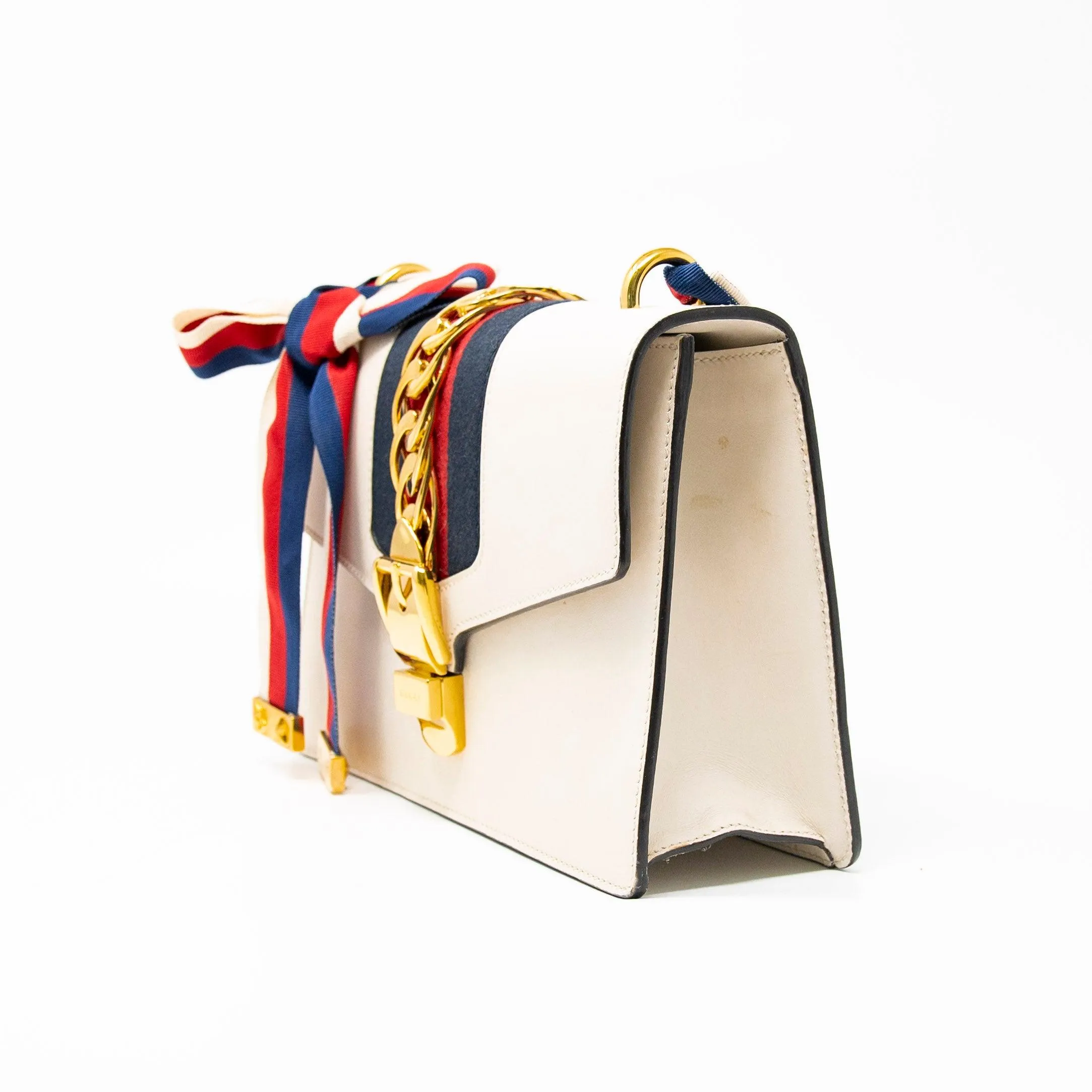 Gucci White Small Sylvie Bag