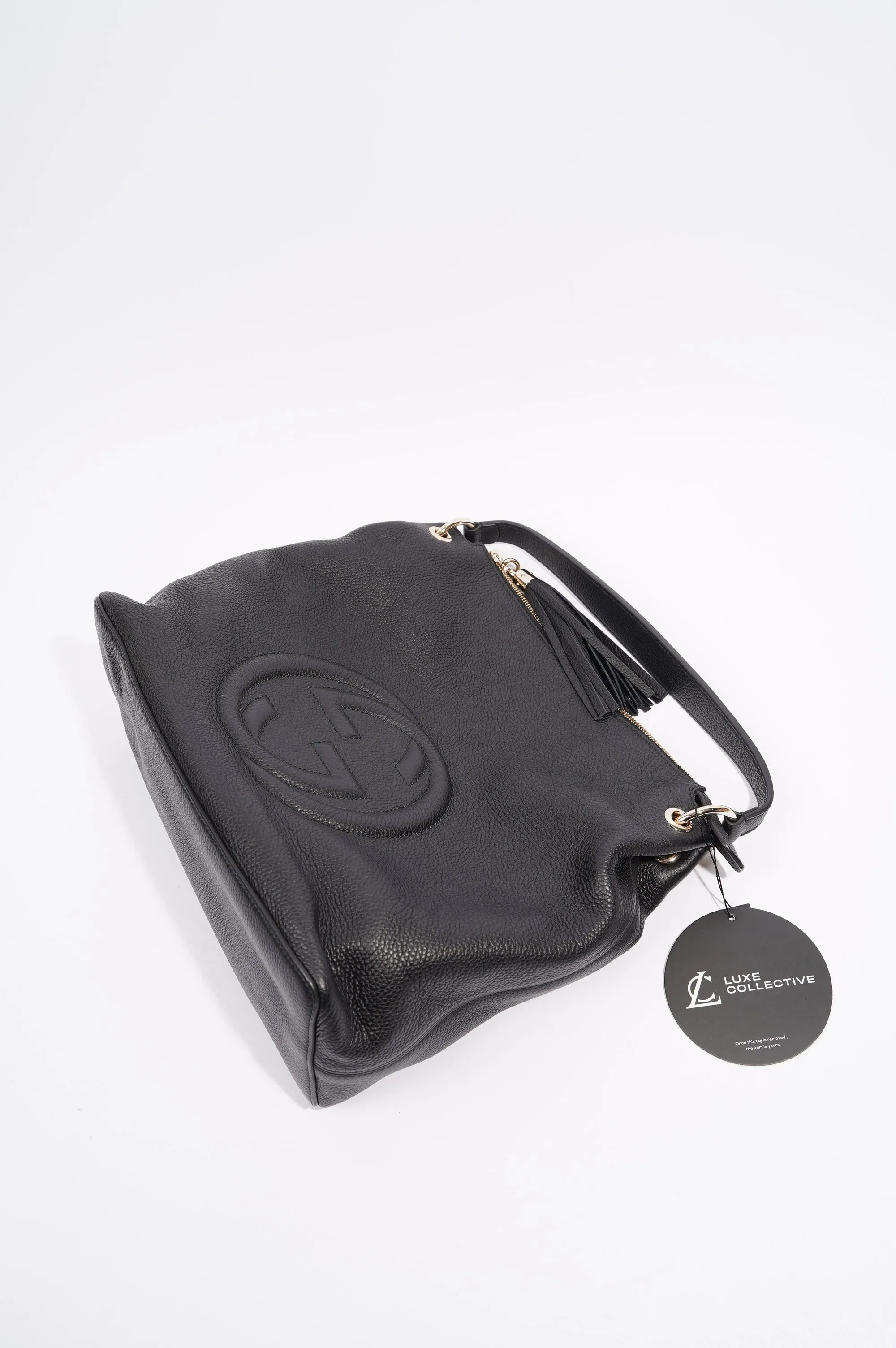 Gucci Womens Soho Shoulder Bag Black