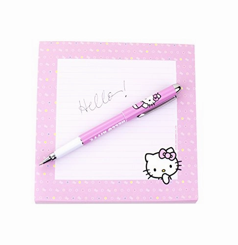 Hallmark Hello Kitty Notepad Set (3 Notepads, 1 Pen)