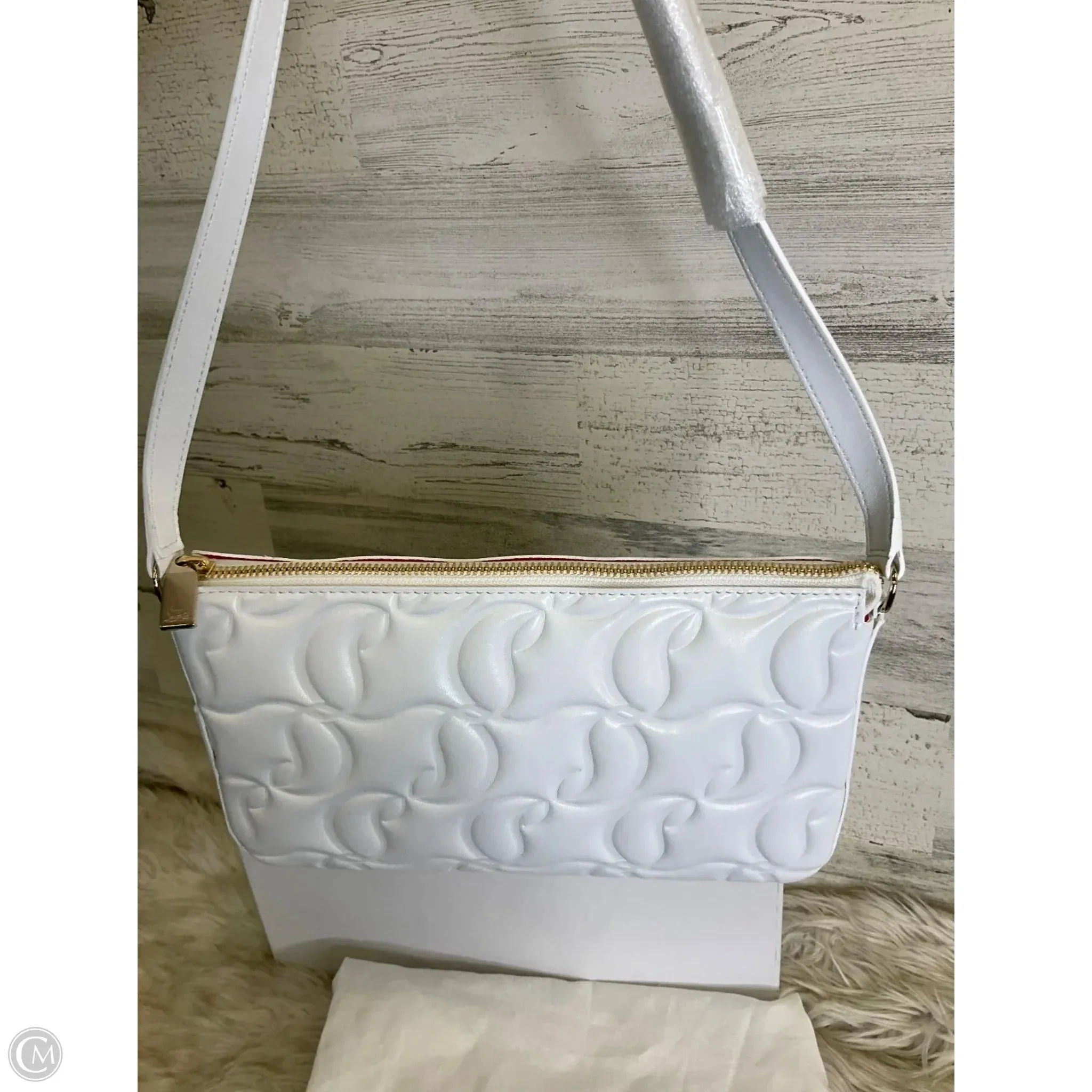 Handbag Luxury Designer By Christian Louboutin, Size: Medium
