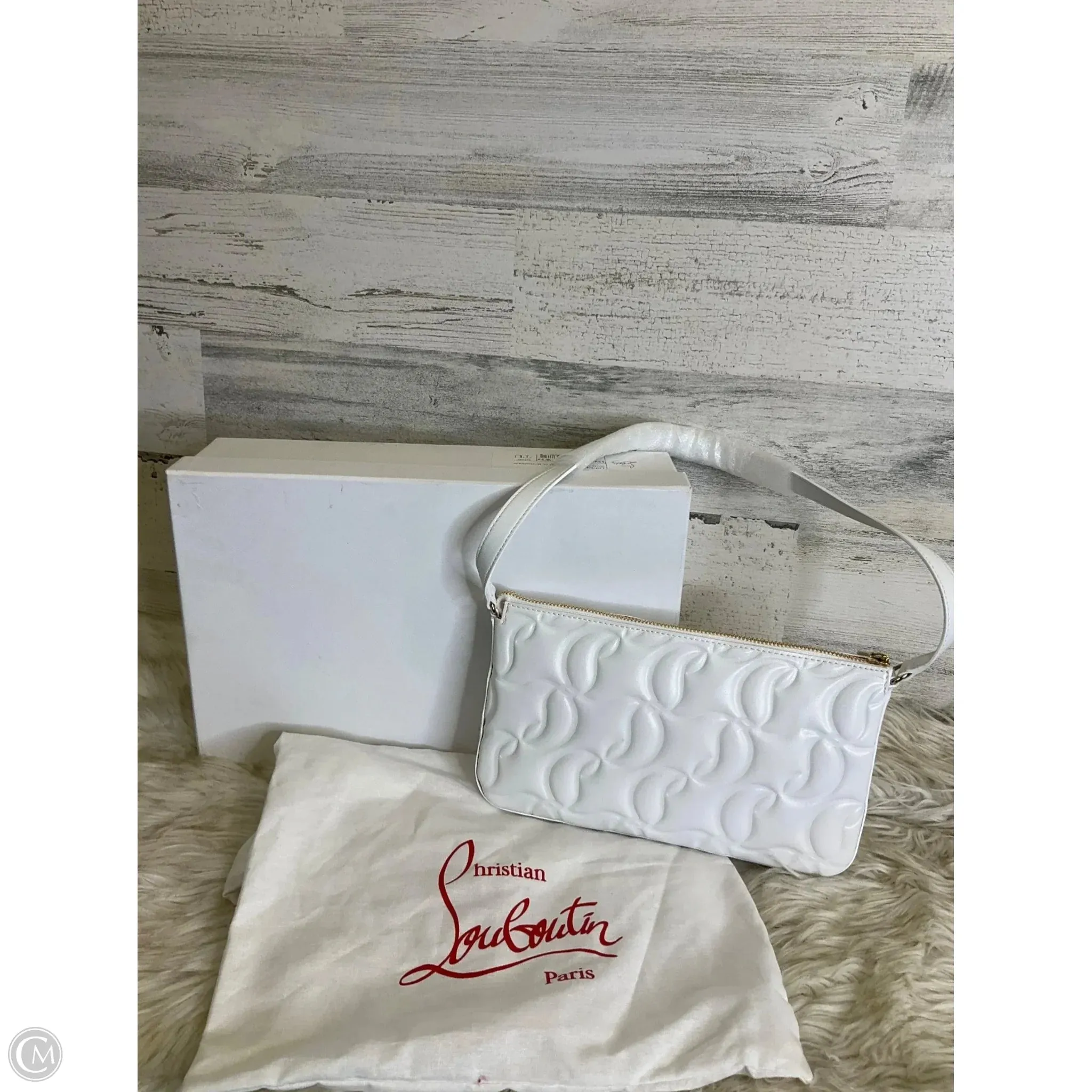 Handbag Luxury Designer By Christian Louboutin, Size: Medium