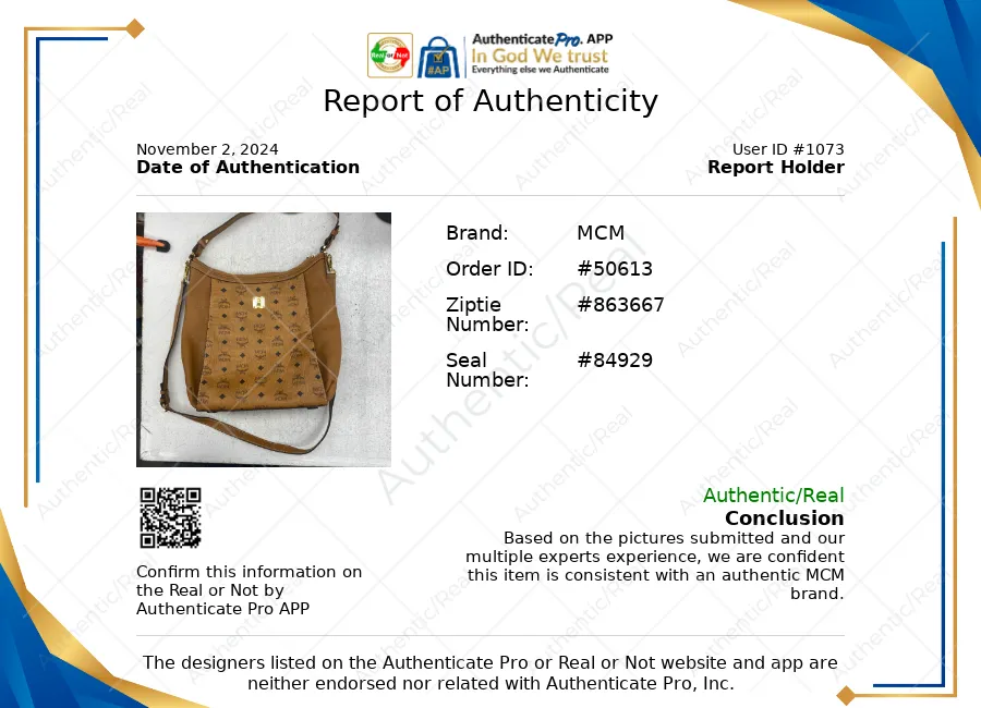 Handbag Luxury Designer By Mcm In Brown, Size:Medium