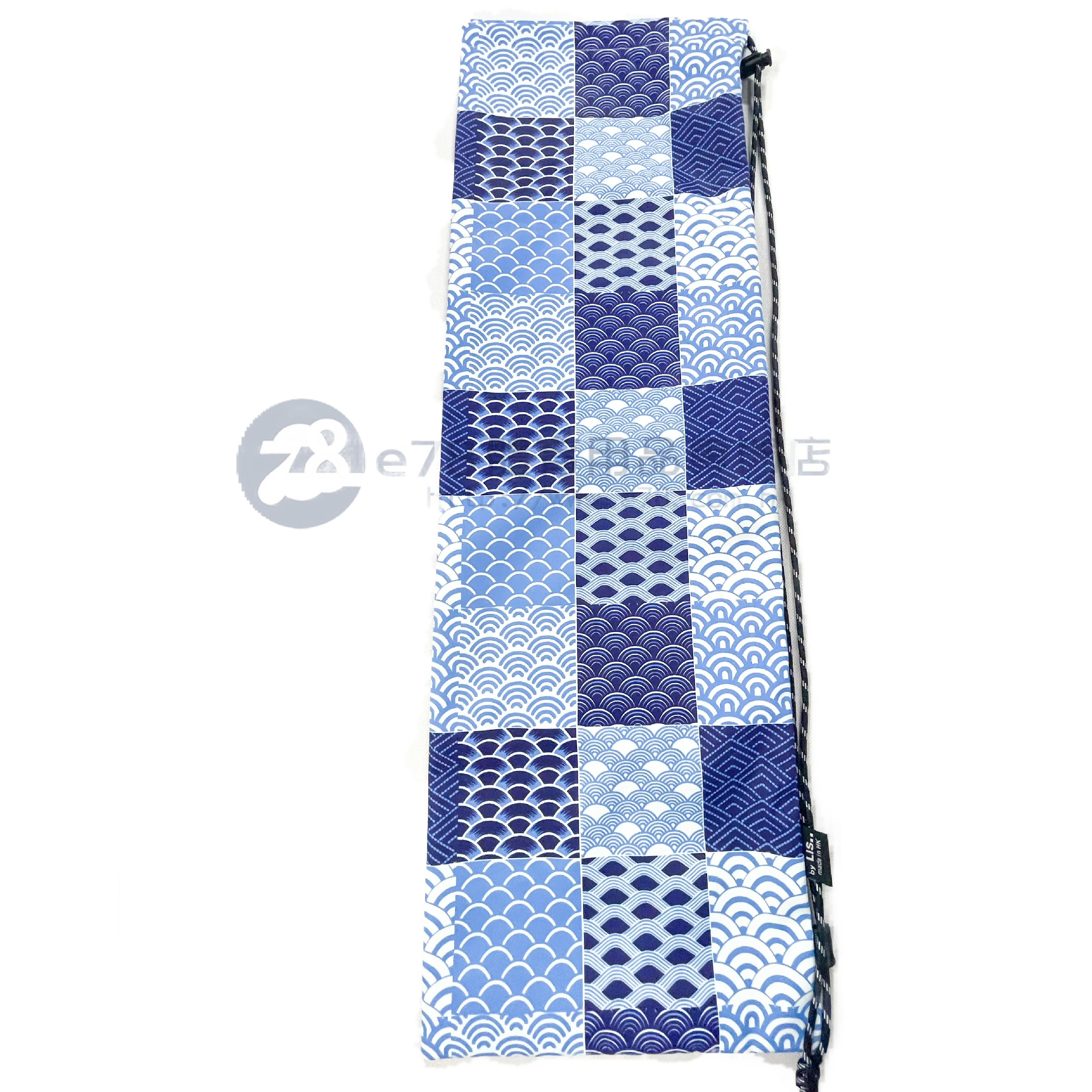 Handmade Water Resistant Racket Case (Blue checkered pattern 162)