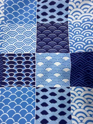 Handmade Water Resistant Racket Case (Blue checkered pattern 162)