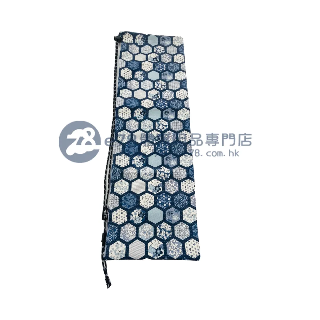 Handmade Water Resistant Racket Case (Blue flower 238??