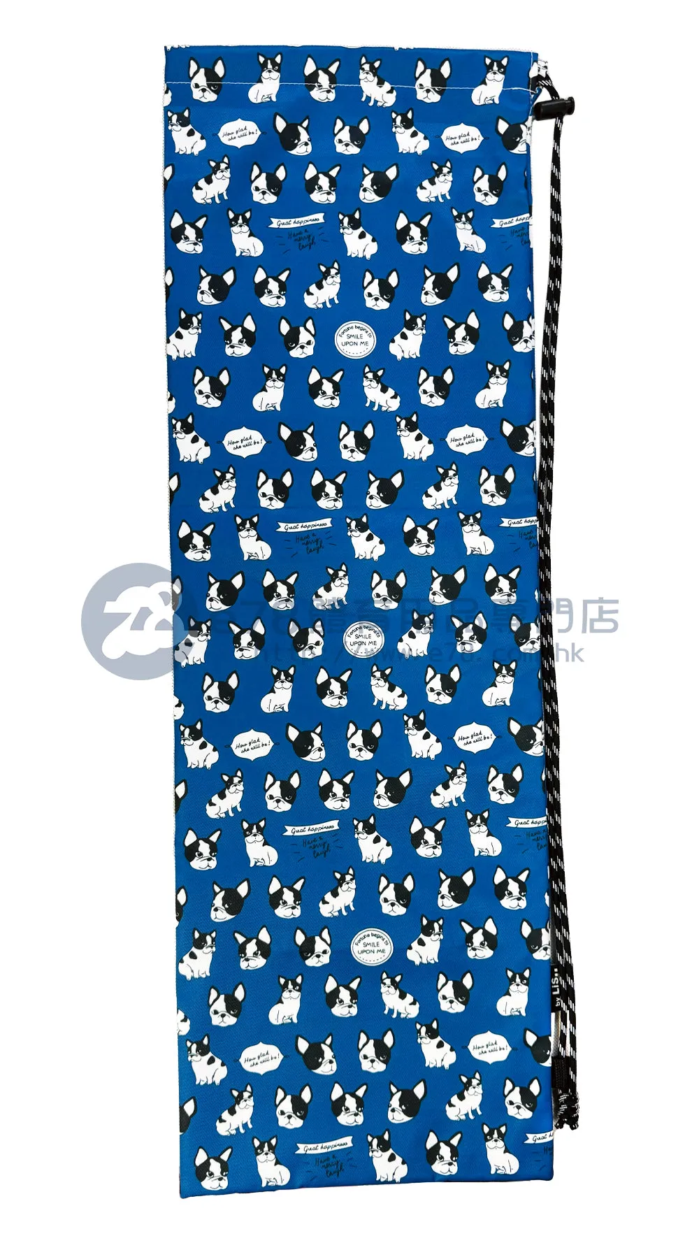 Handmade Water Resistant Racket Case (Blue French Bulldog 395)