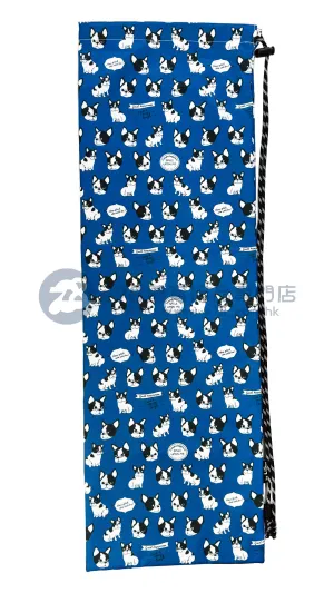 Handmade Water Resistant Racket Case (Blue French Bulldog 395)