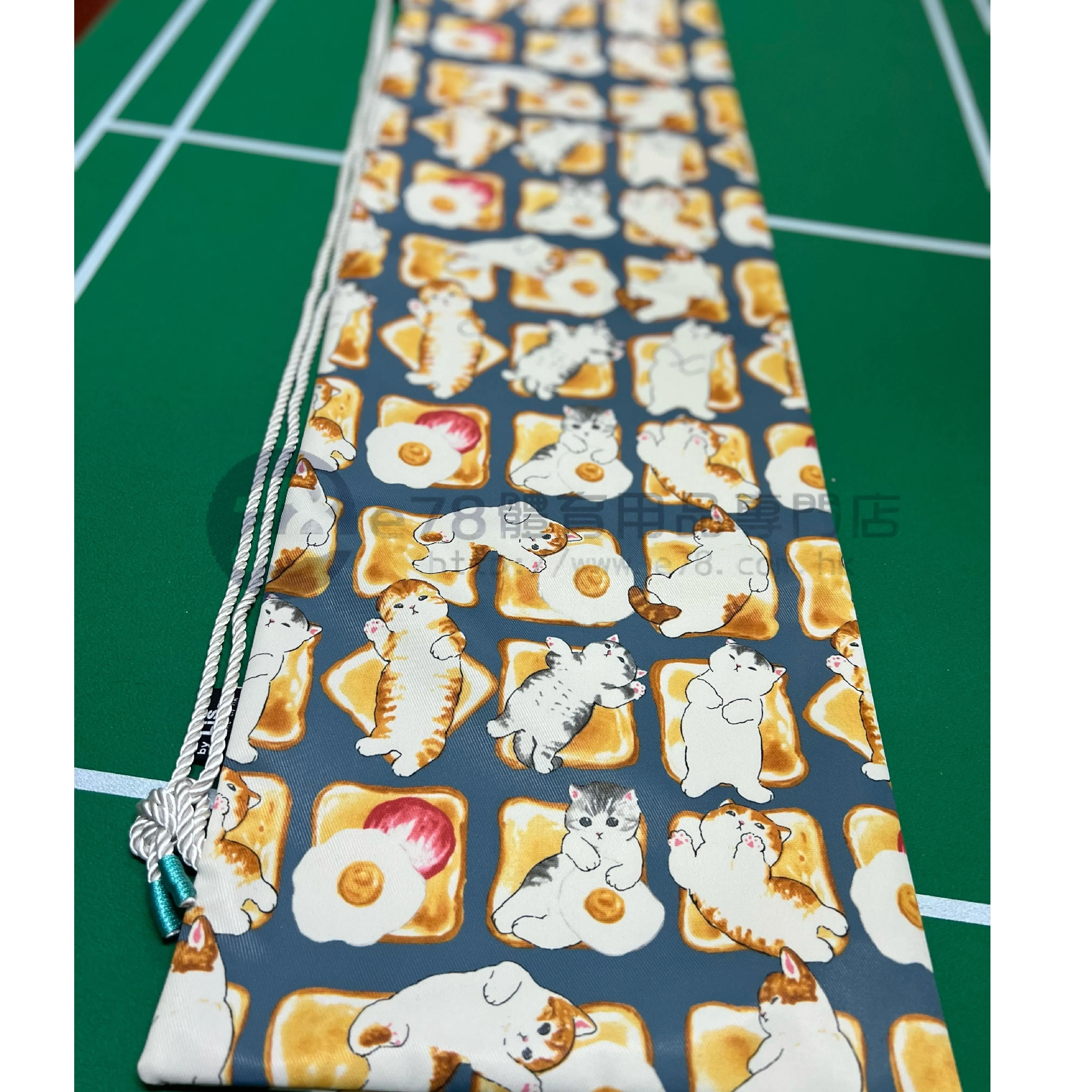 Handmade Water Resistant Racket Case (Bread cat161??