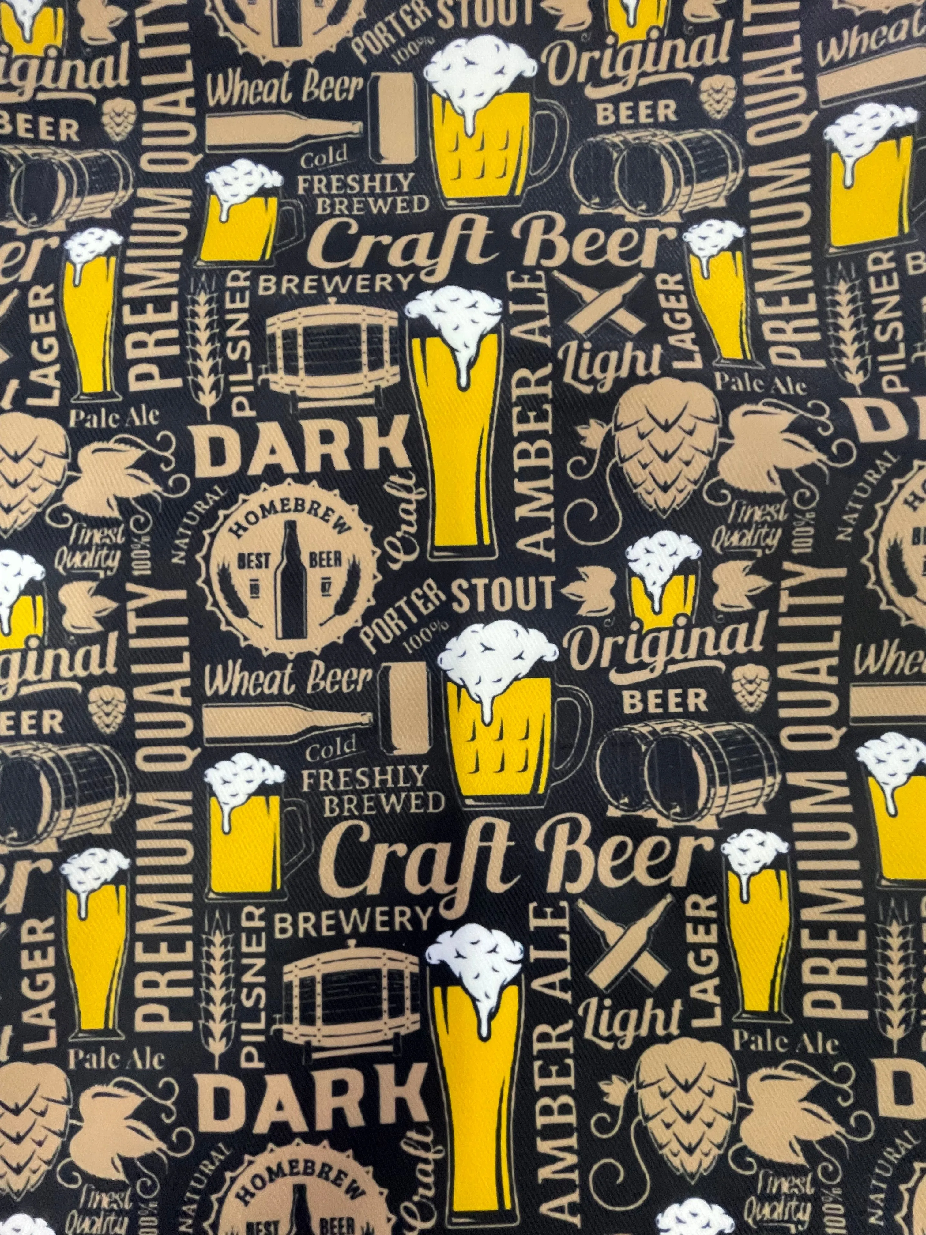 Handmade Water Resistant Racket Case (Craft Beer 252)