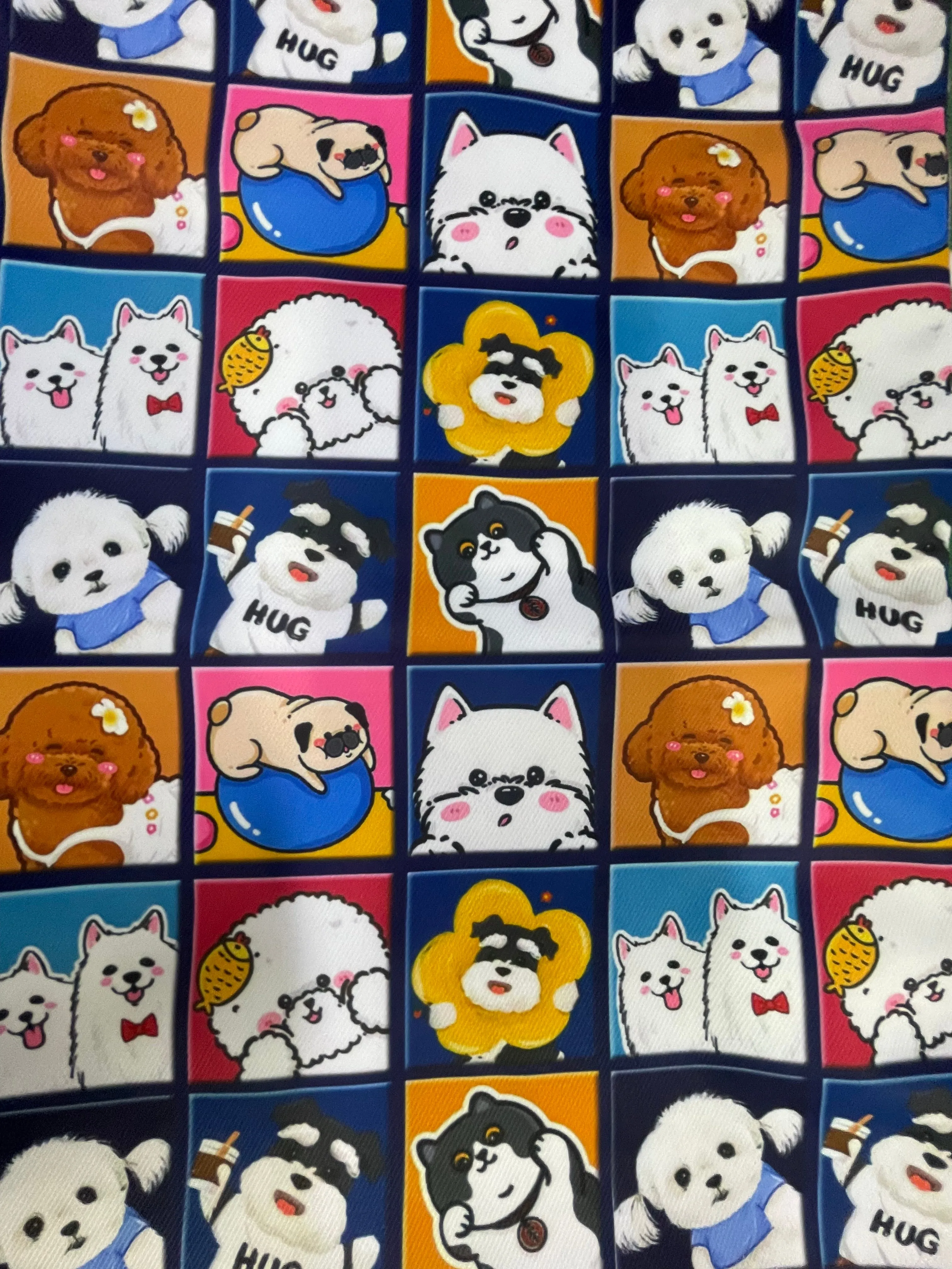 Handmade Water Resistant Racket Case (Cute puppies 336)