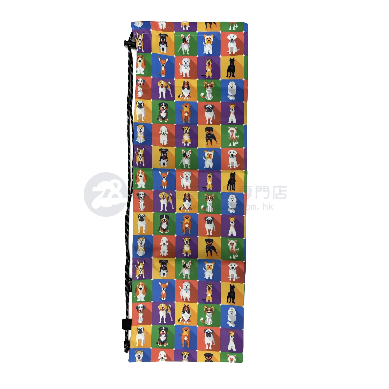 Handmade Water Resistant Racket Case (Dog Tiles 455)