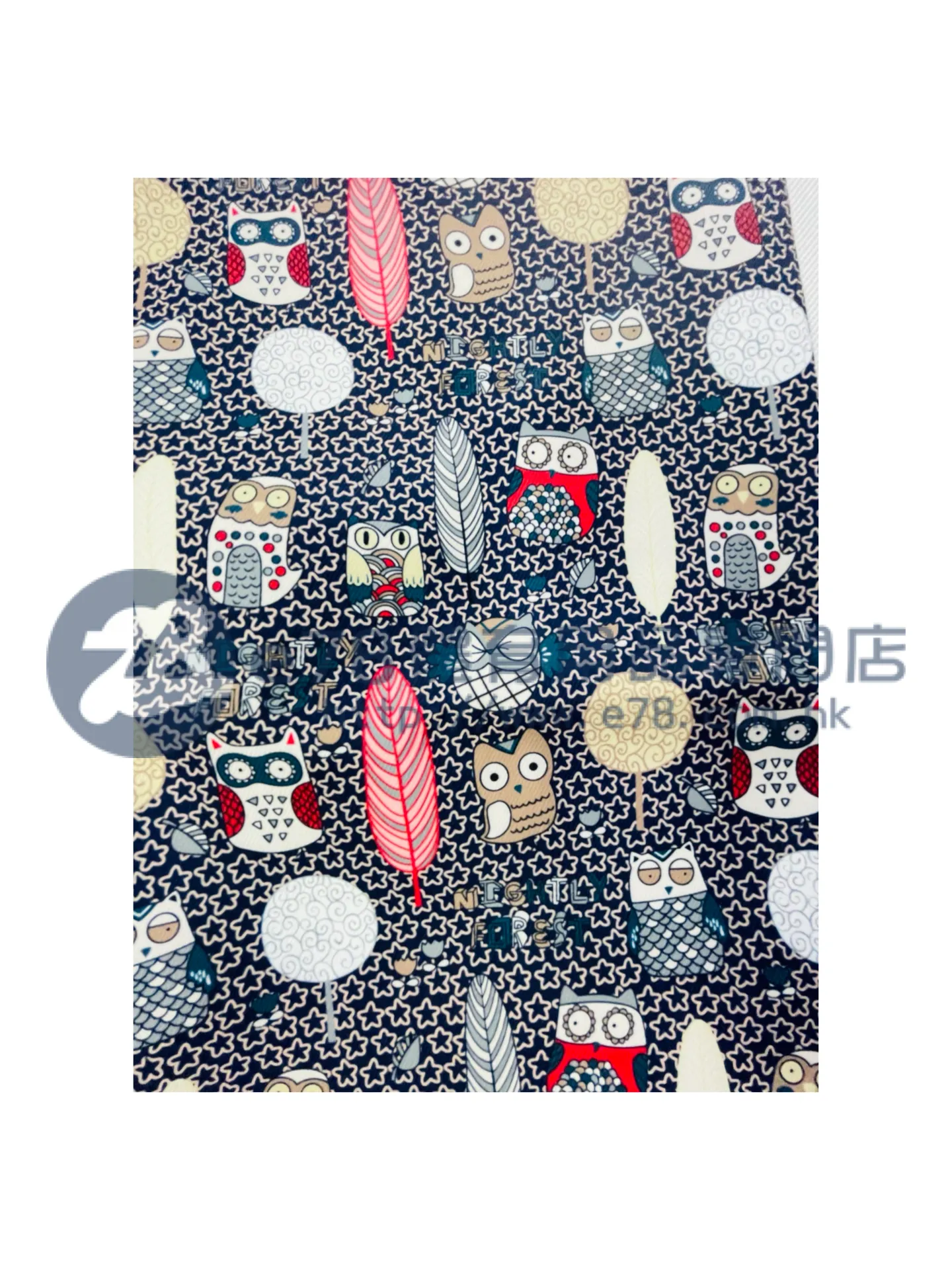 Handmade Water Resistant Racket Case (feather owl 225??