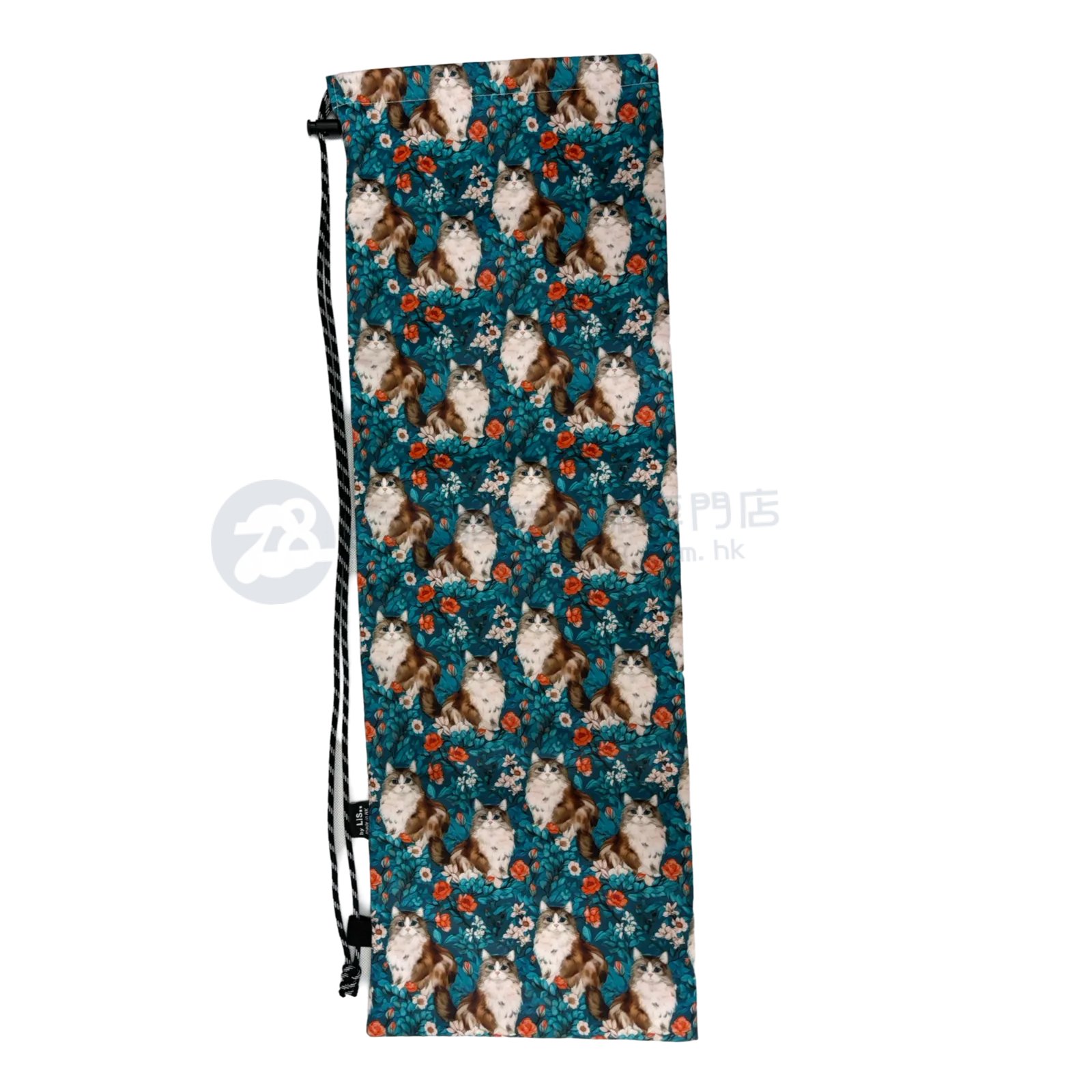 Handmade Water Resistant Racket Case (Floral Cats 451)