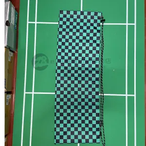 Handmade Water Resistant Racket Case (Green black grid 203??