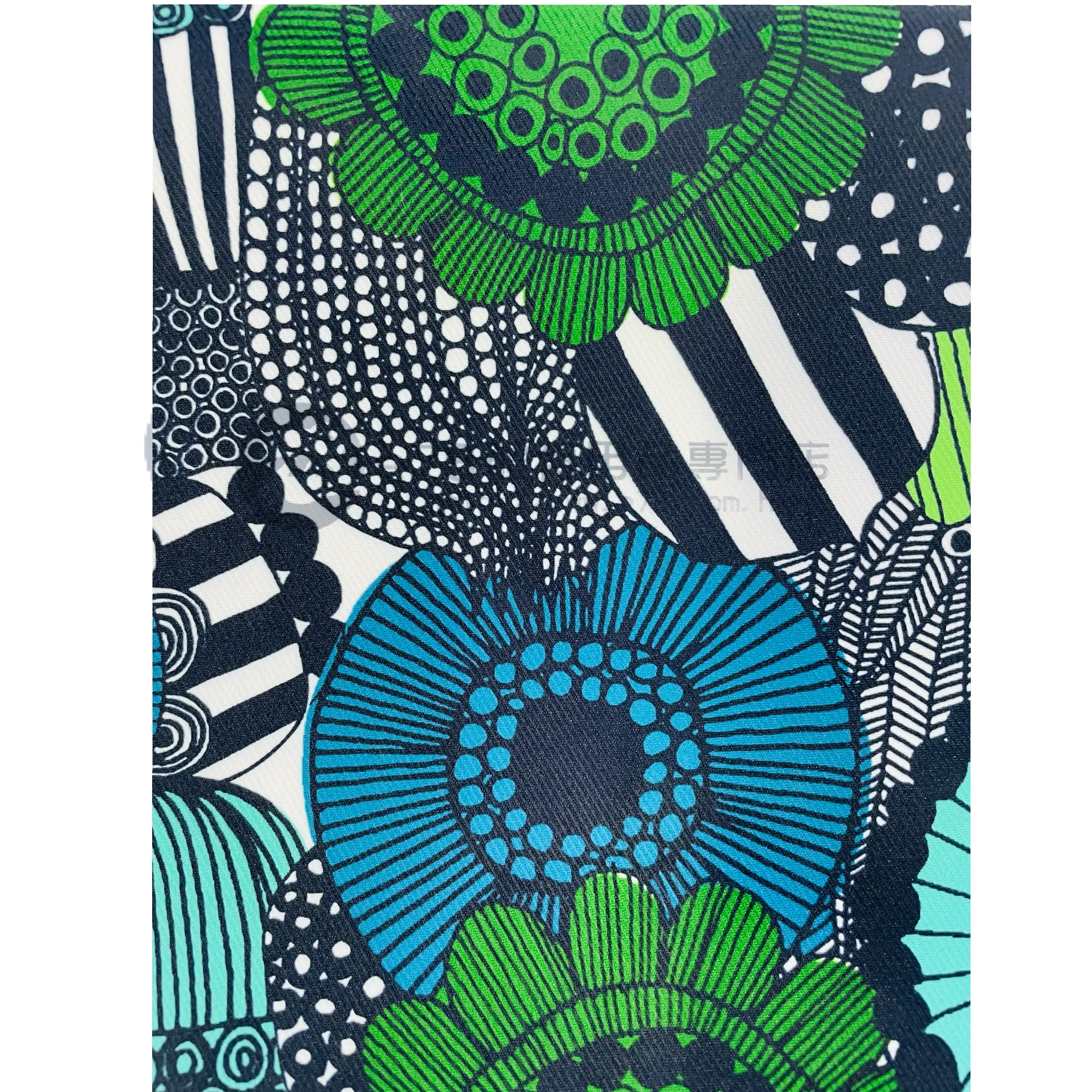 Handmade Water Resistant Racket Case (green round flower 210??
