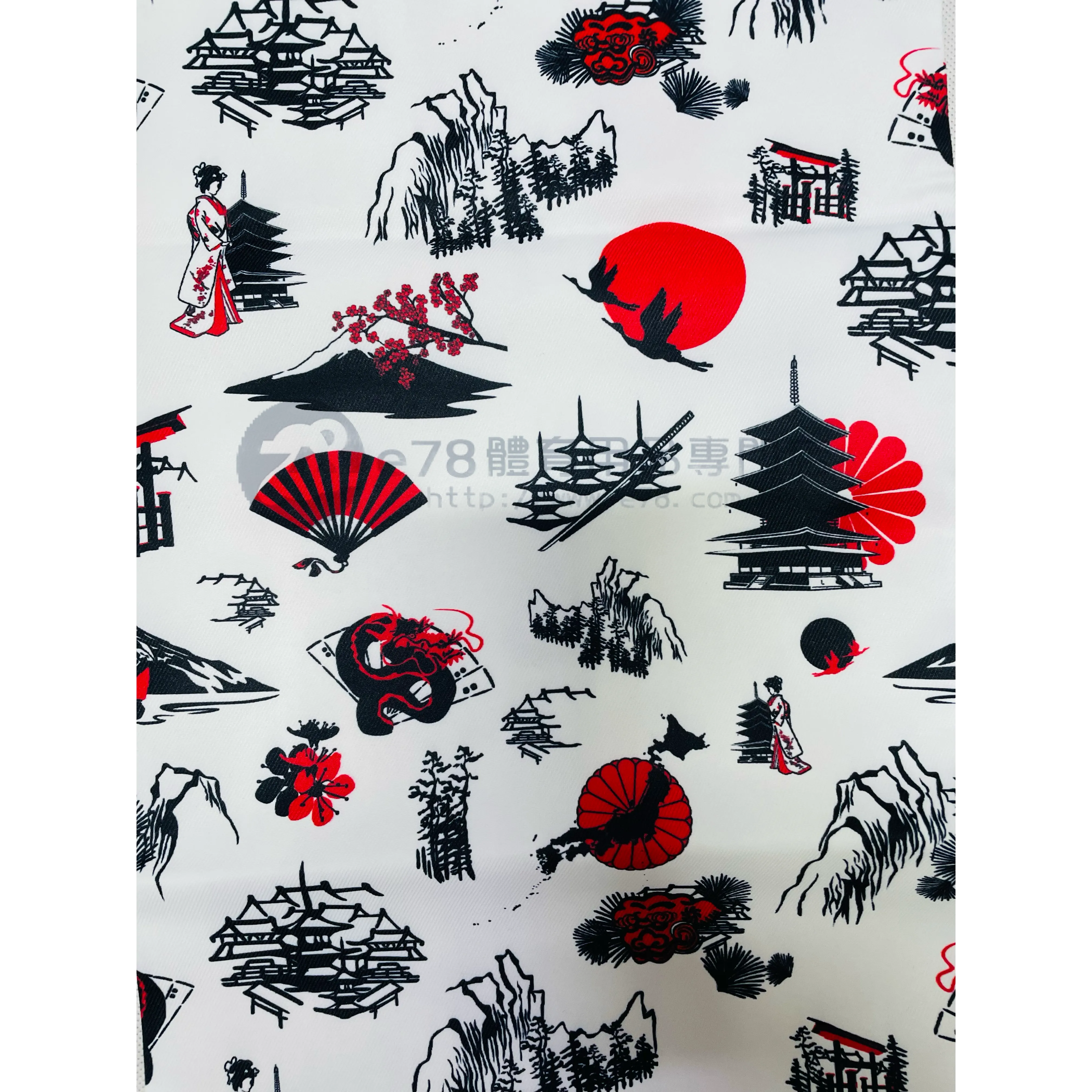 Handmade Water Resistant Racket Case (Japanese Printing 172)