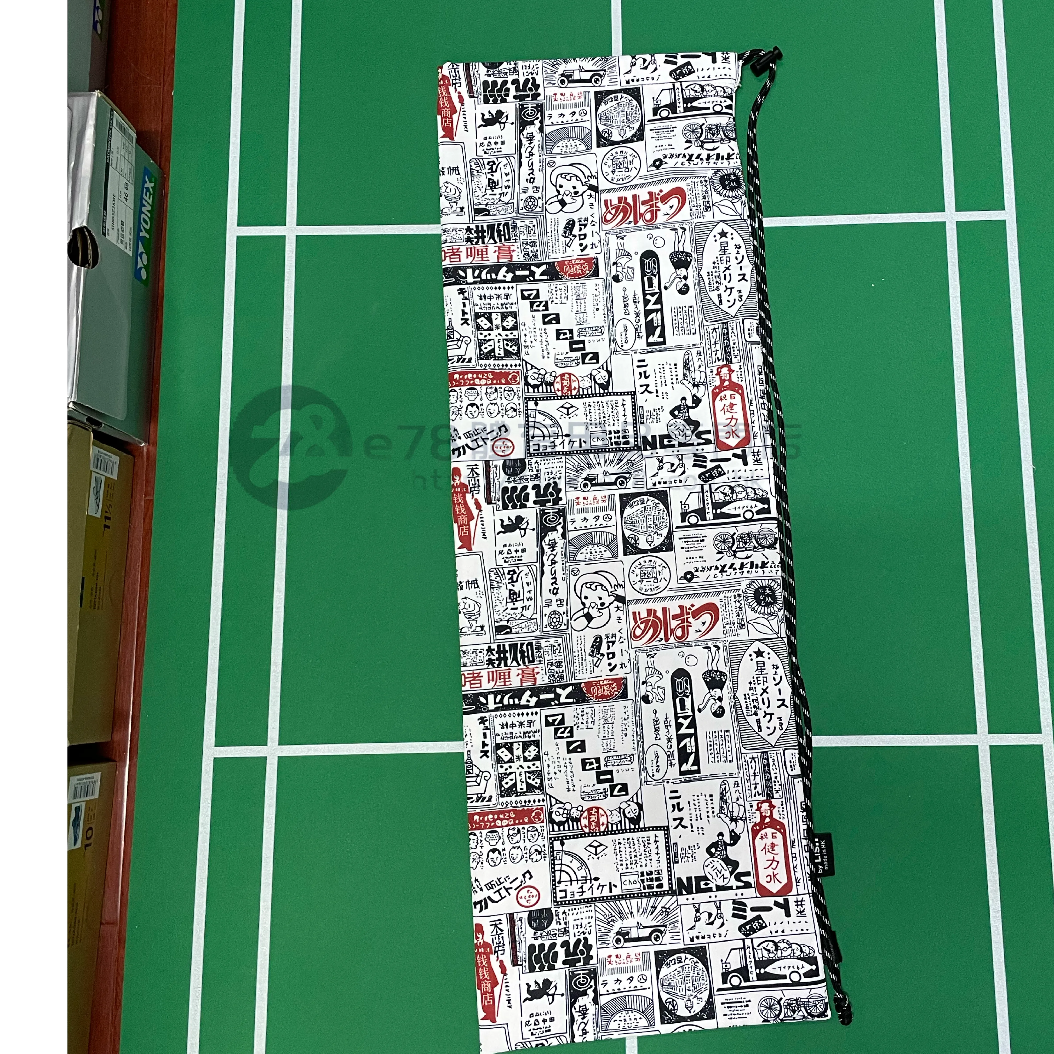 Handmade Water Resistant Racket Case ( Japanese stickers 190??