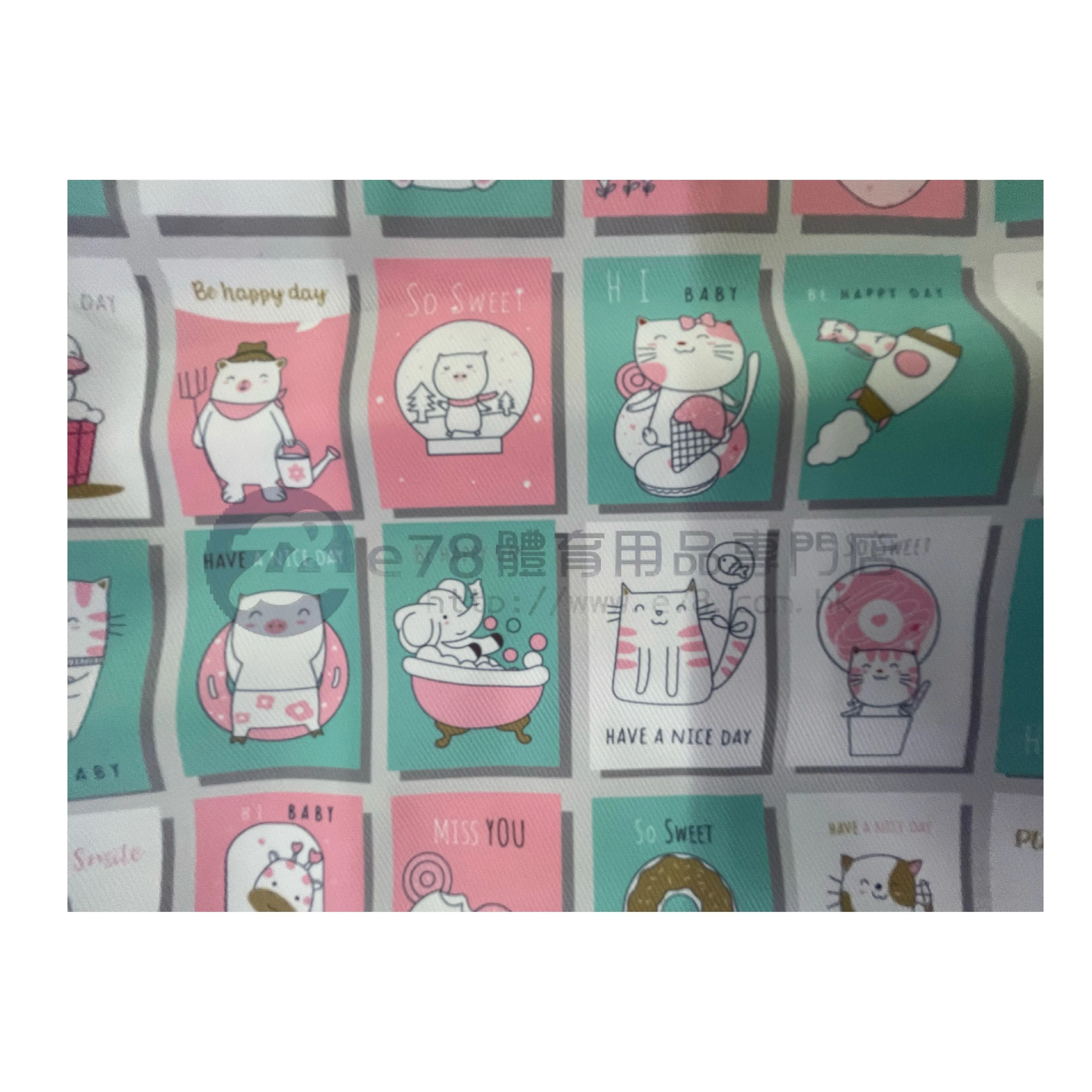 Handmade Water Resistant Racket Case ( Pink animal 223??