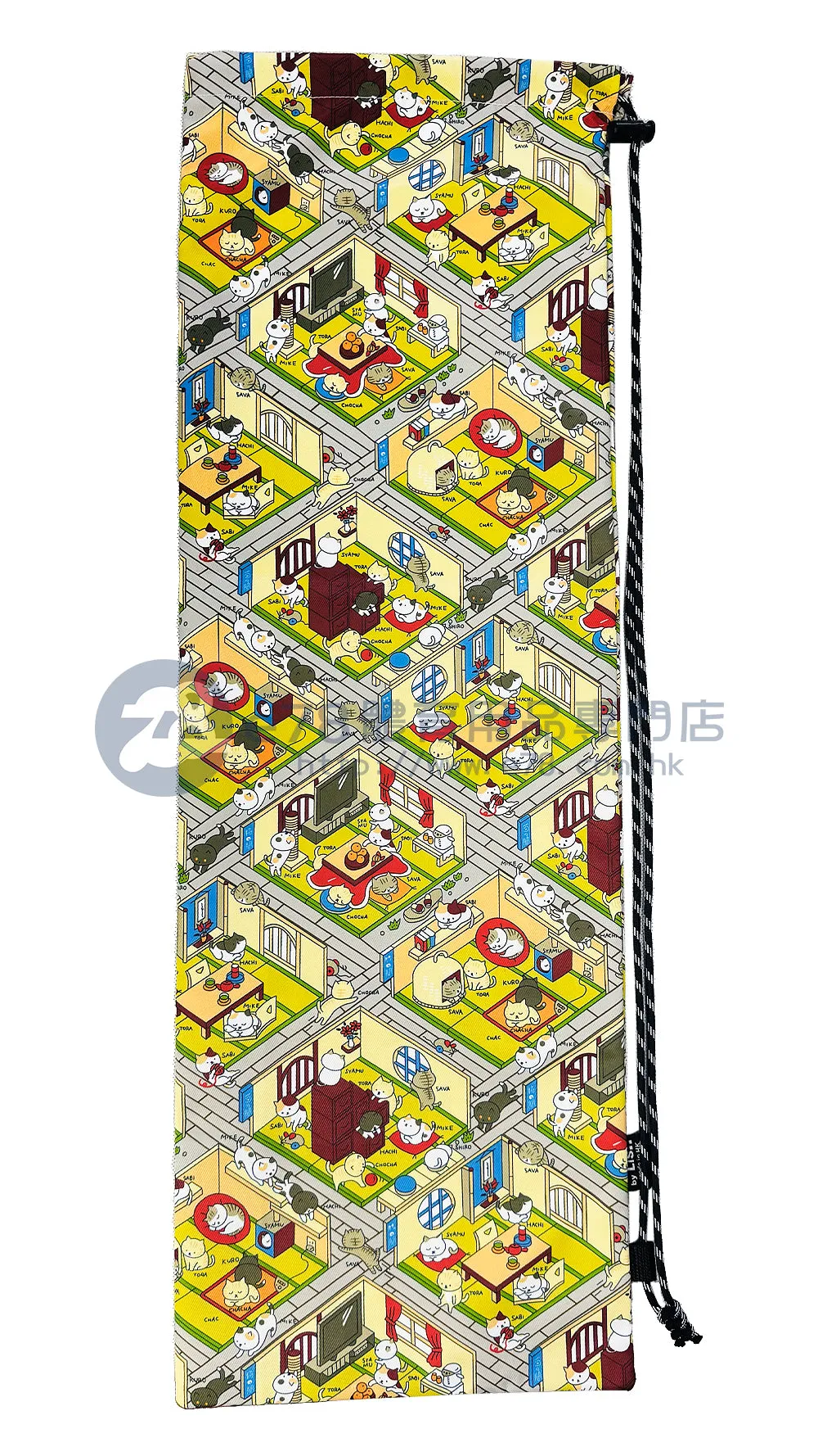 Handmade Water Resistant Racket Case (Showa Cat 388)