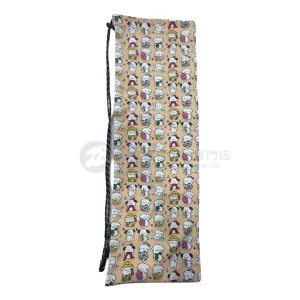 Handmade Water Resistant Racket Case ( White Poodle 362)