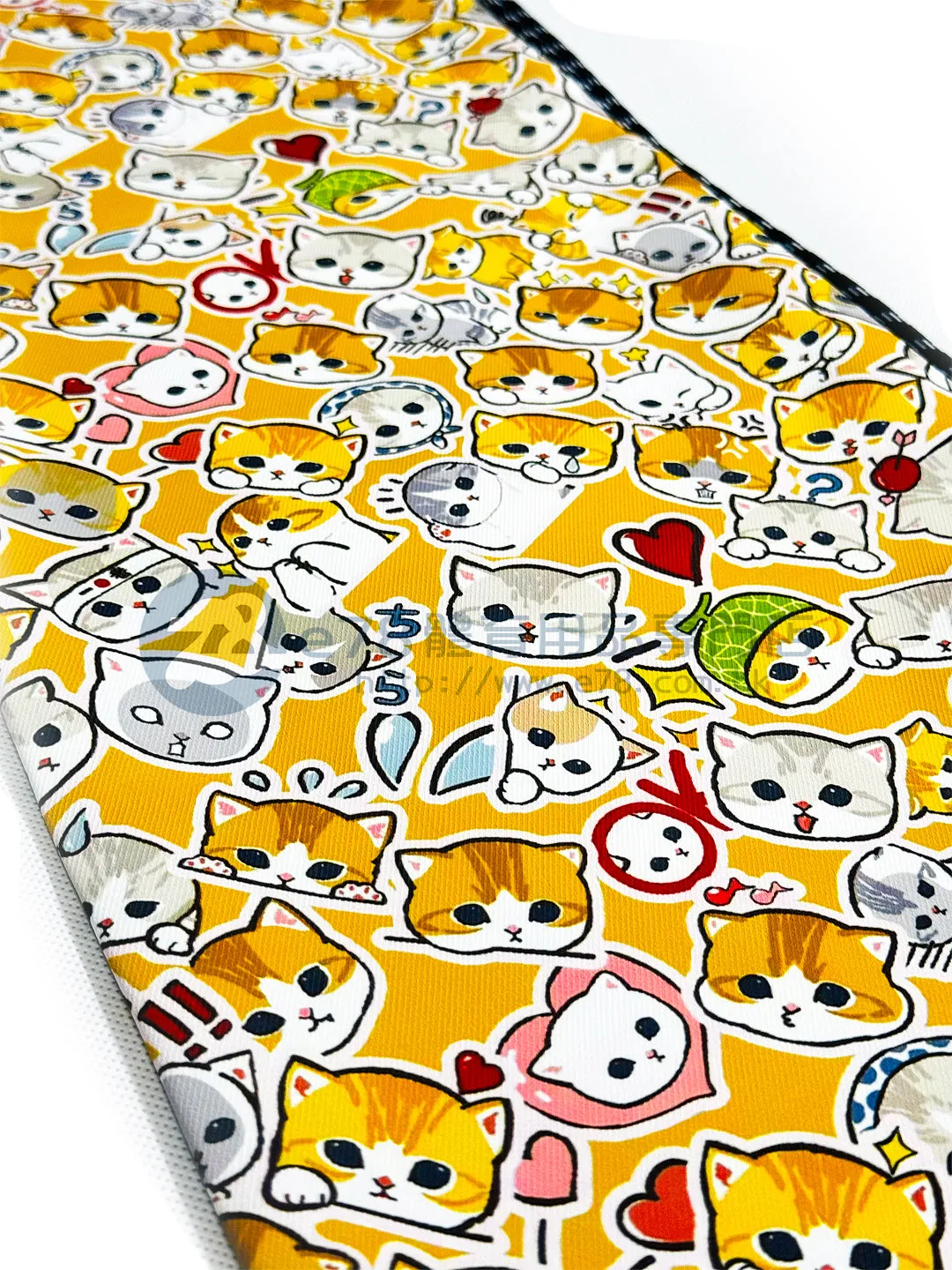 Handmade Water Resistant Racket Case (Yellow Many Cats 405)