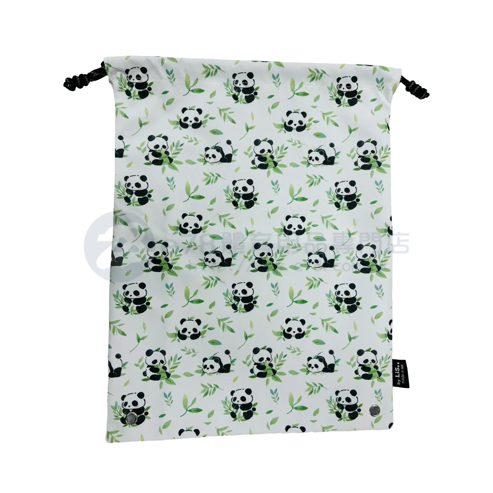 Handmade Water Resistant shoes bag (Watercolor Panda 472)