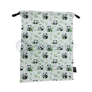 Handmade Water Resistant shoes bag (Watercolor Panda 472)