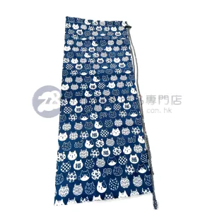 Handmade Water Resistant tennis Case (Blue and white cat 102??