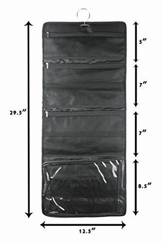 Hanging Toiletry Bag By Yofi Nurture Yourself: Organizer For Cosmetics, Makeup, Jewelry,