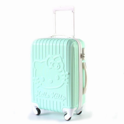 Hello Kitty Travel Suitcase Set With Wheel Rolling Luggage Spinner Trolley Case Woman Cosmetic Case