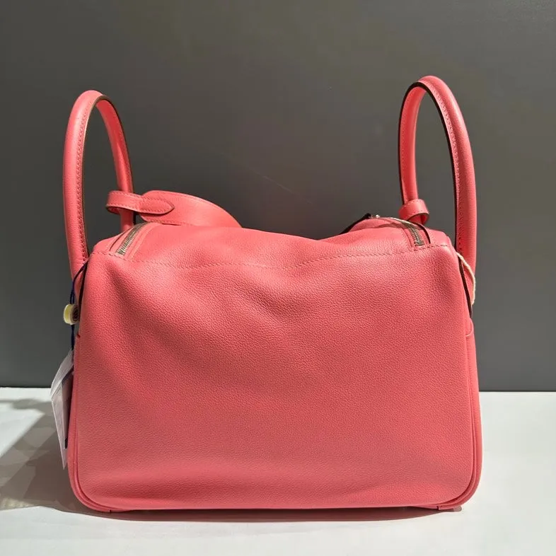 Hermes Lindy 30 Pink Leather Shoulder Bag