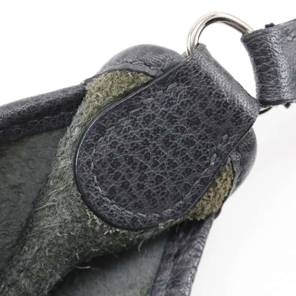 HERMES Shoulder Bag leather gray Vespa 28 Women Used