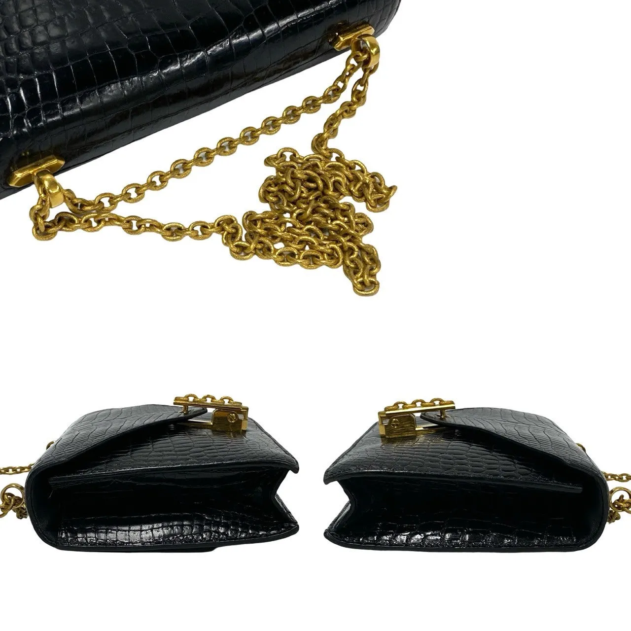 HERMES Shoulder Bag Polosus black Alcazar Women Used