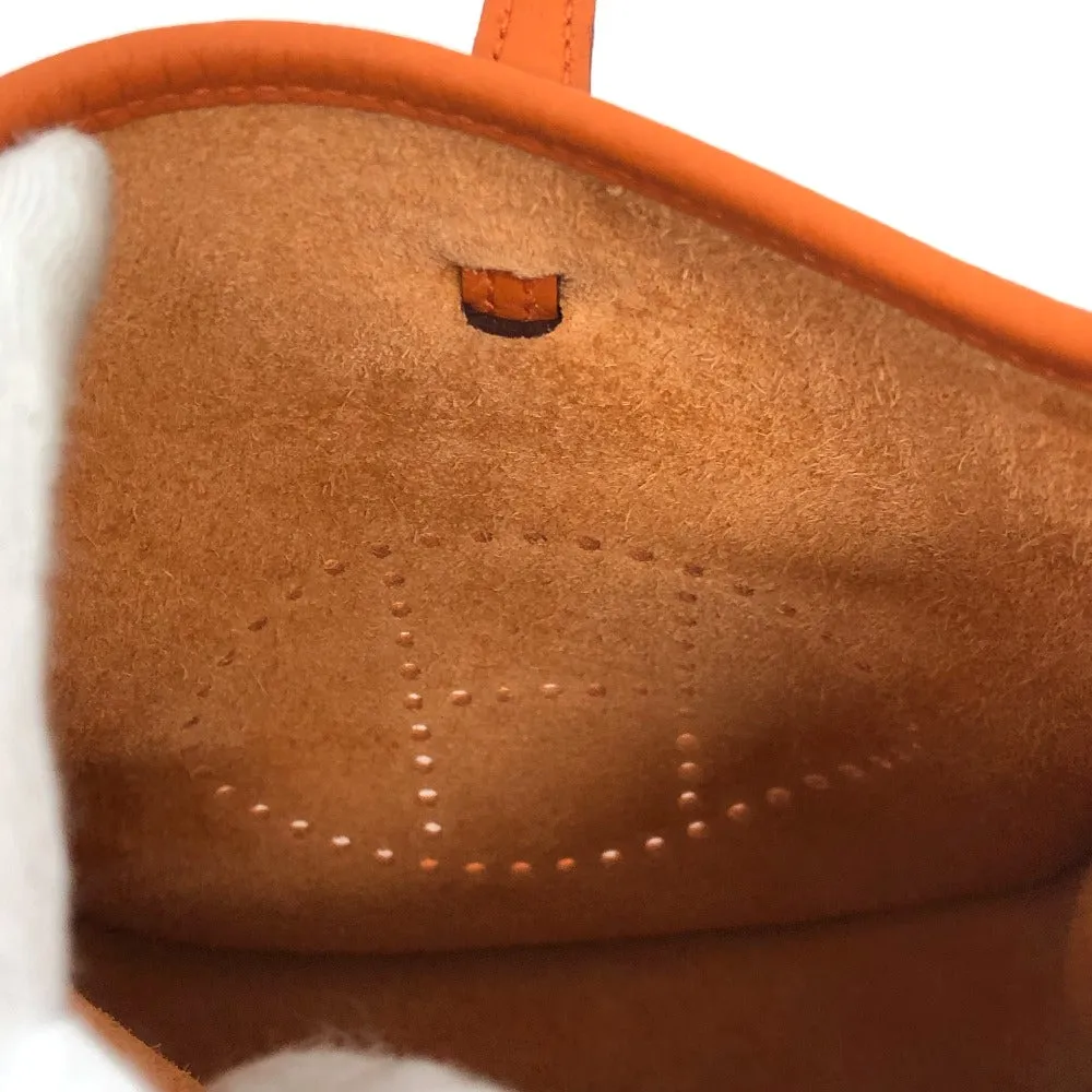 HERMES Shoulder Bag Taurillon Clemence Orange Evelyn TPM Women Used