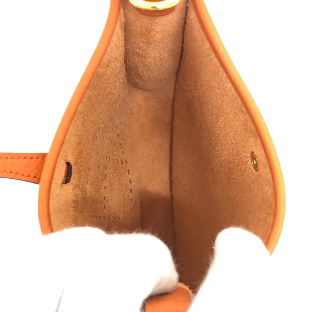 HERMES Shoulder Bag Taurillon Clemence Orange Evelyn TPM Women Used