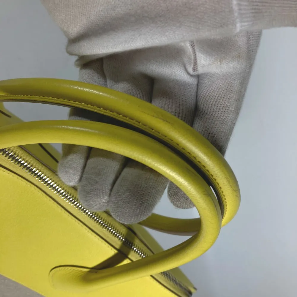 HERMES Tote Bag Swift, Toile H yellow Shoulder Bag Boston Duffel bag Bored 45 Women Used