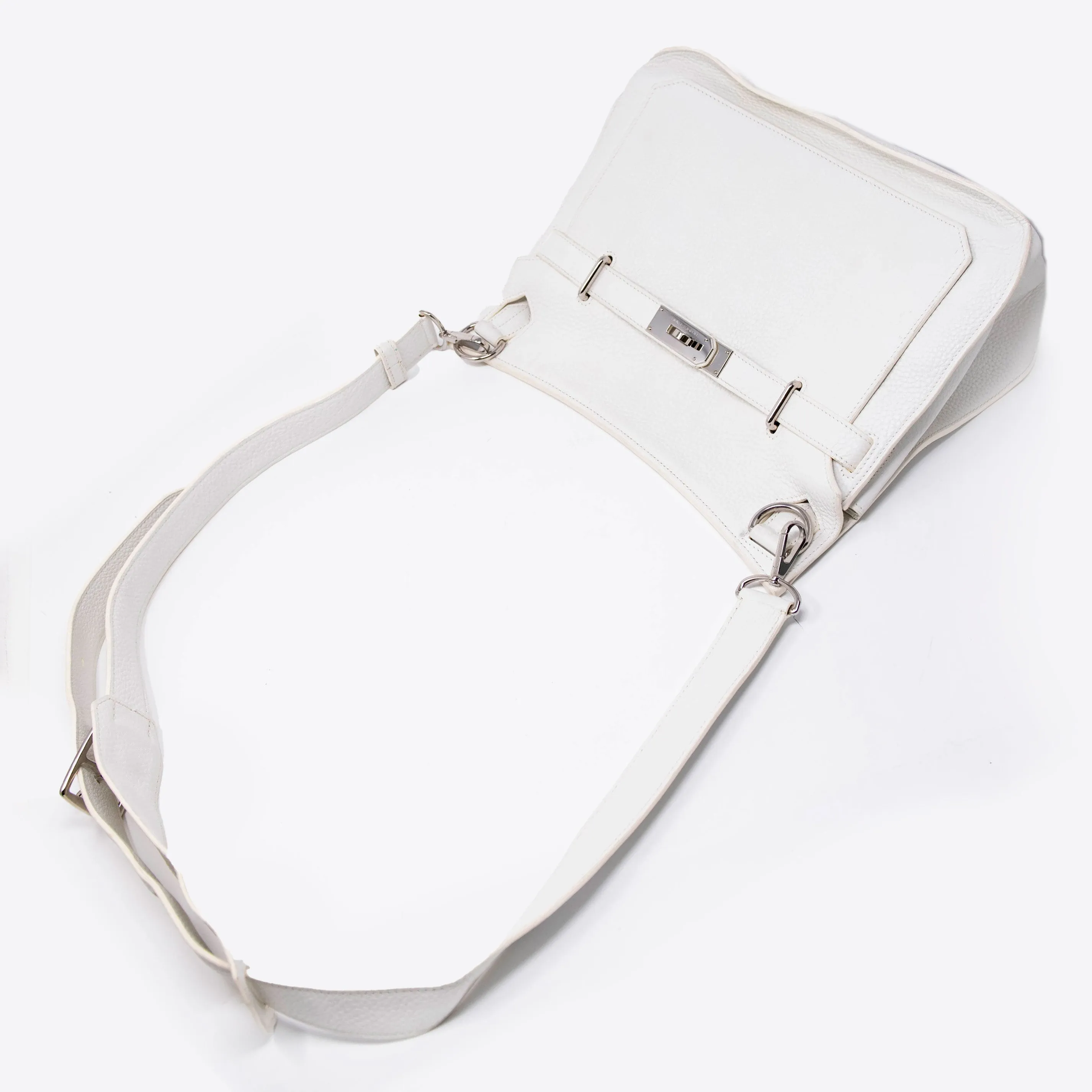 Hermes White Clemence Jypsiere 34