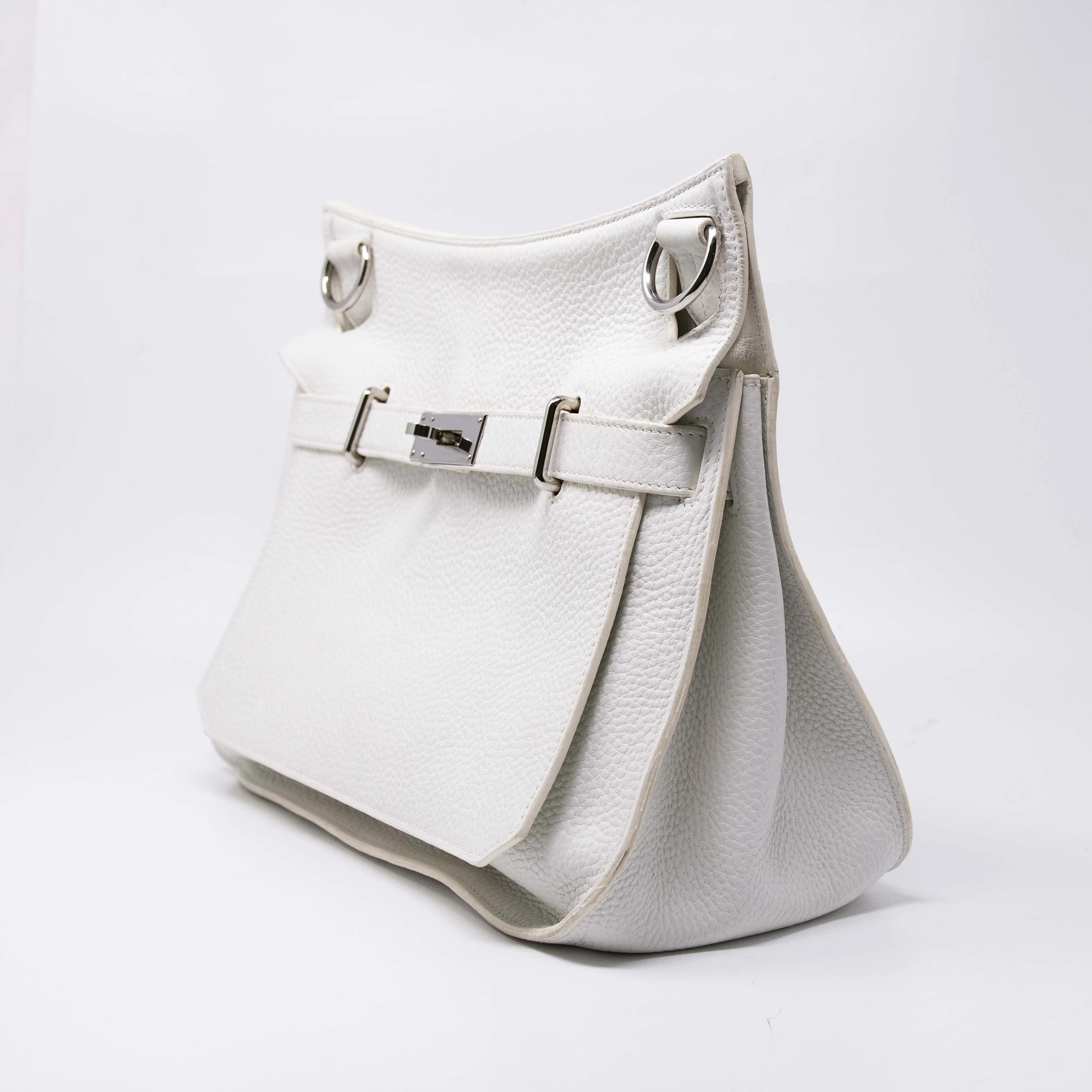 Hermes White Clemence Jypsiere 34