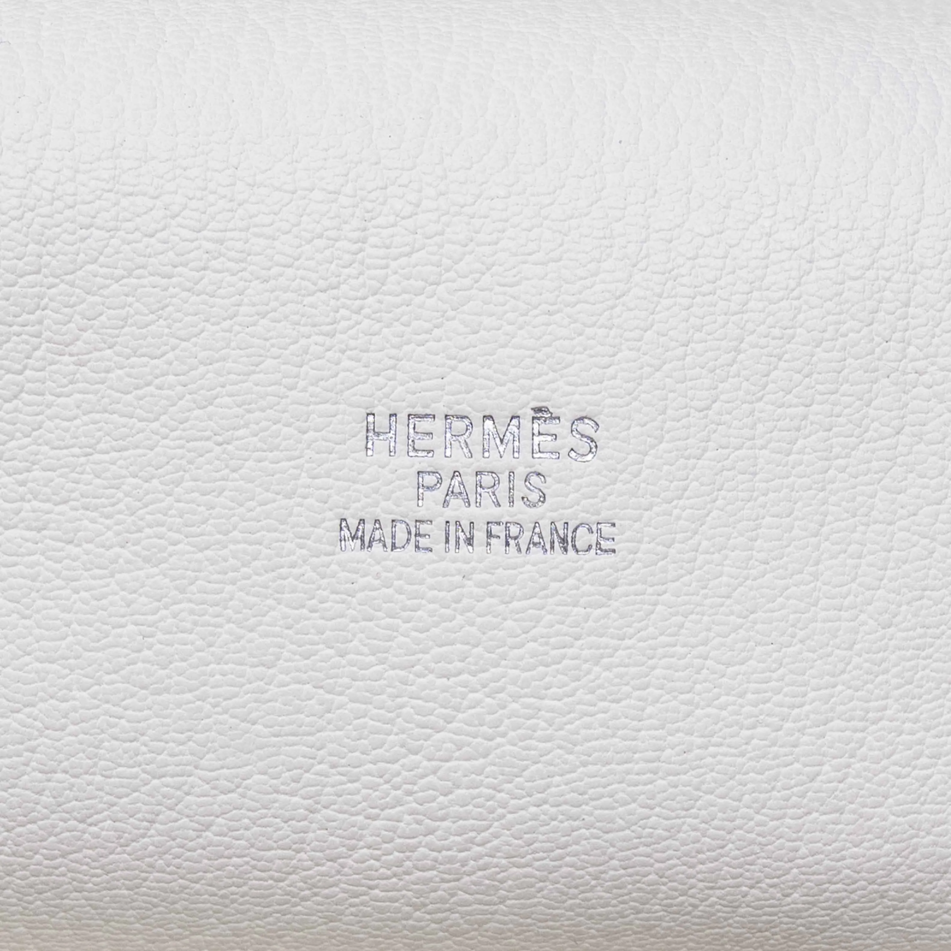 Hermes White Clemence Jypsiere 34