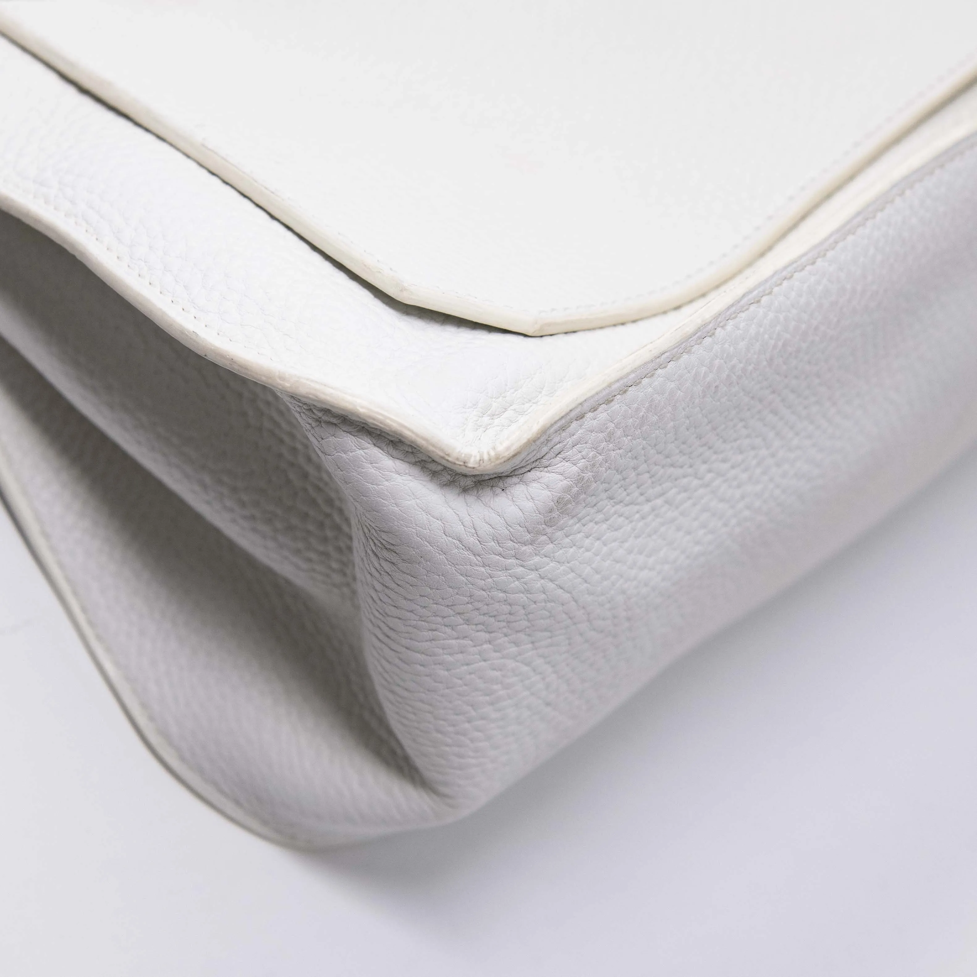 Hermes White Clemence Jypsiere 34