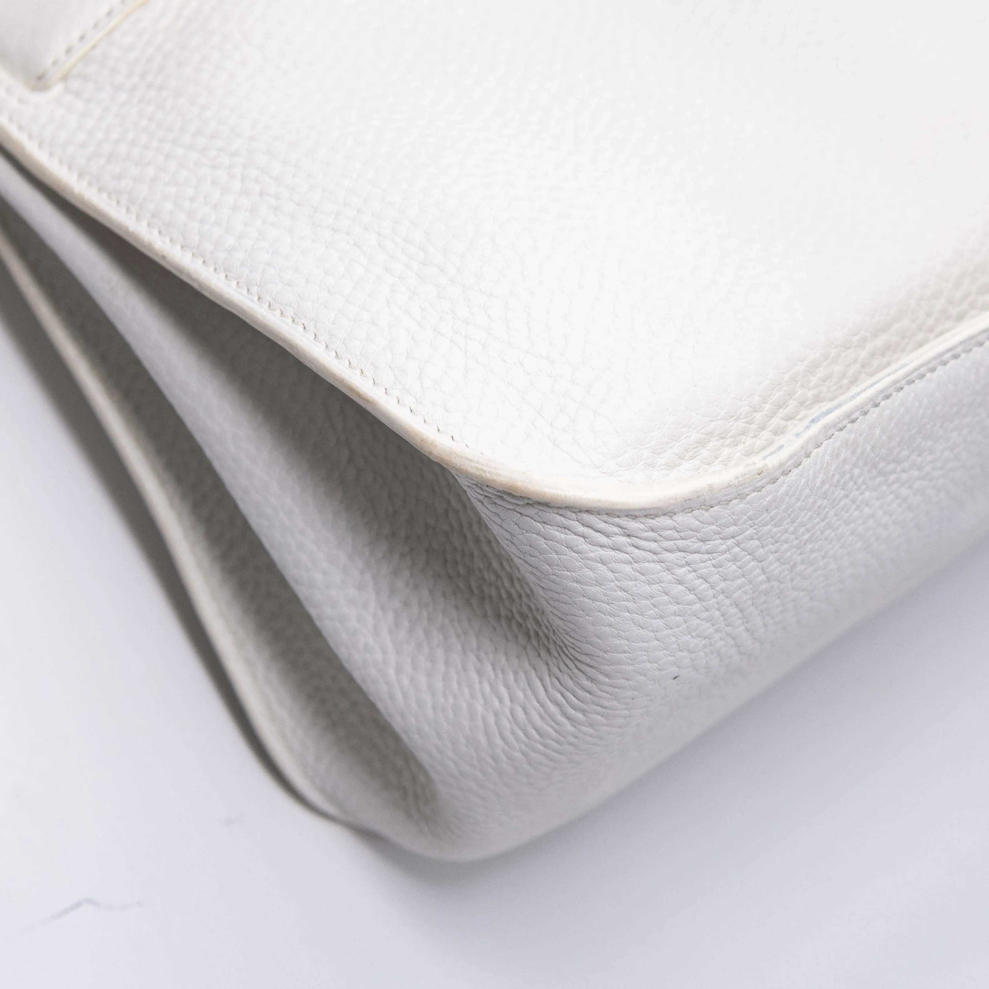Hermes White Clemence Jypsiere 34
