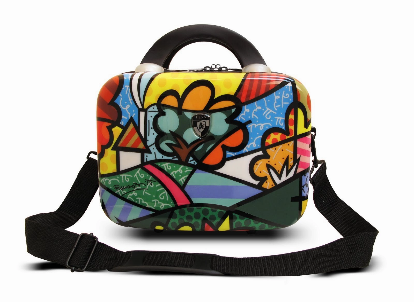 Heys America USA Britto Flowers Hard Side Beauty Case, Multi-Colored, One Size