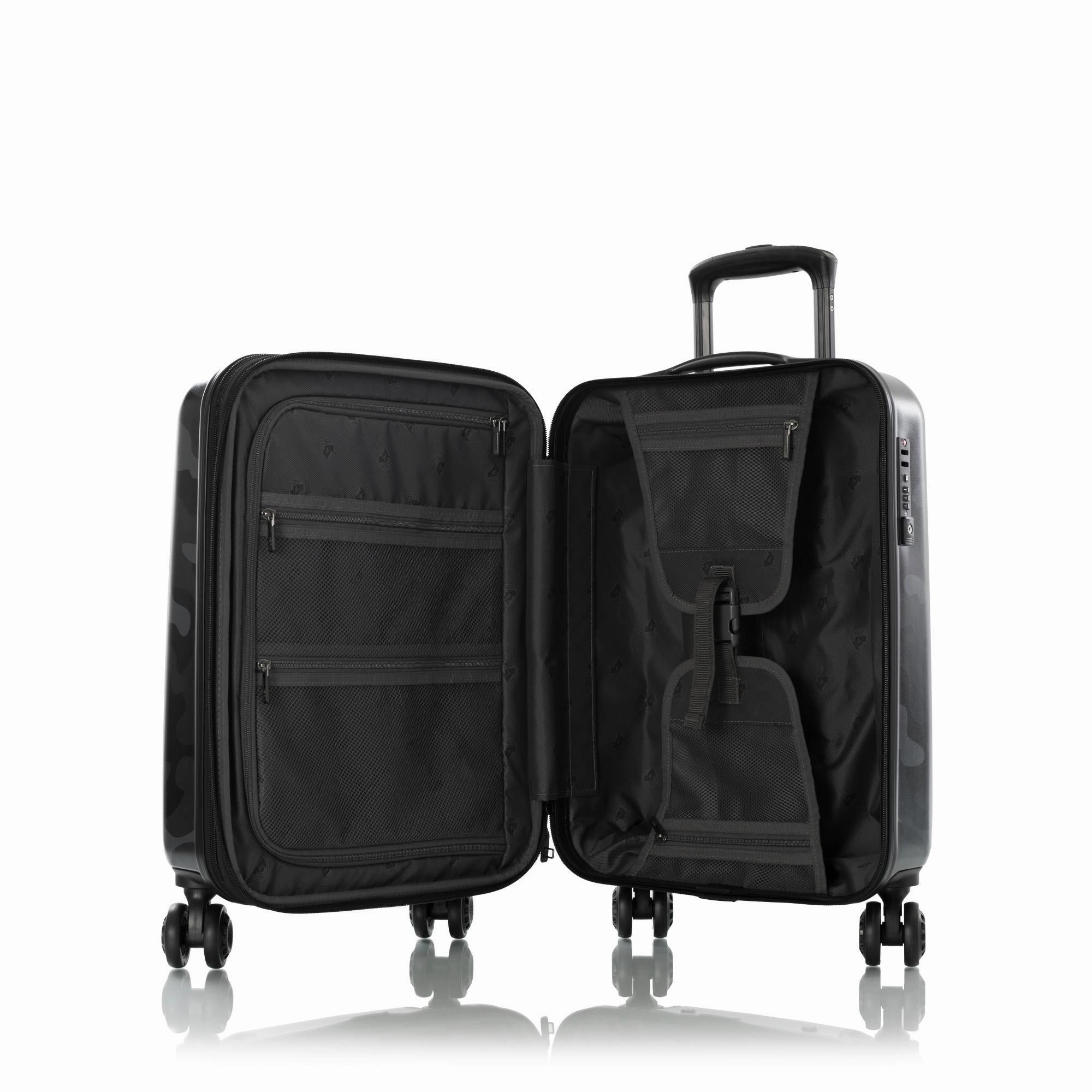 Heys Black Camo 3 Piece Spinner Set