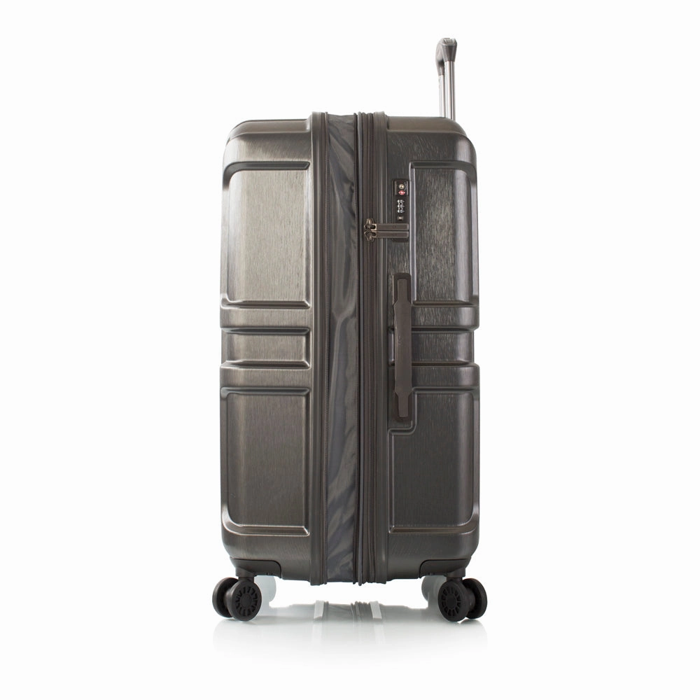 Heys Commander Polycarbonate Durable Expandale Spinner Large Luggage with TSA locks