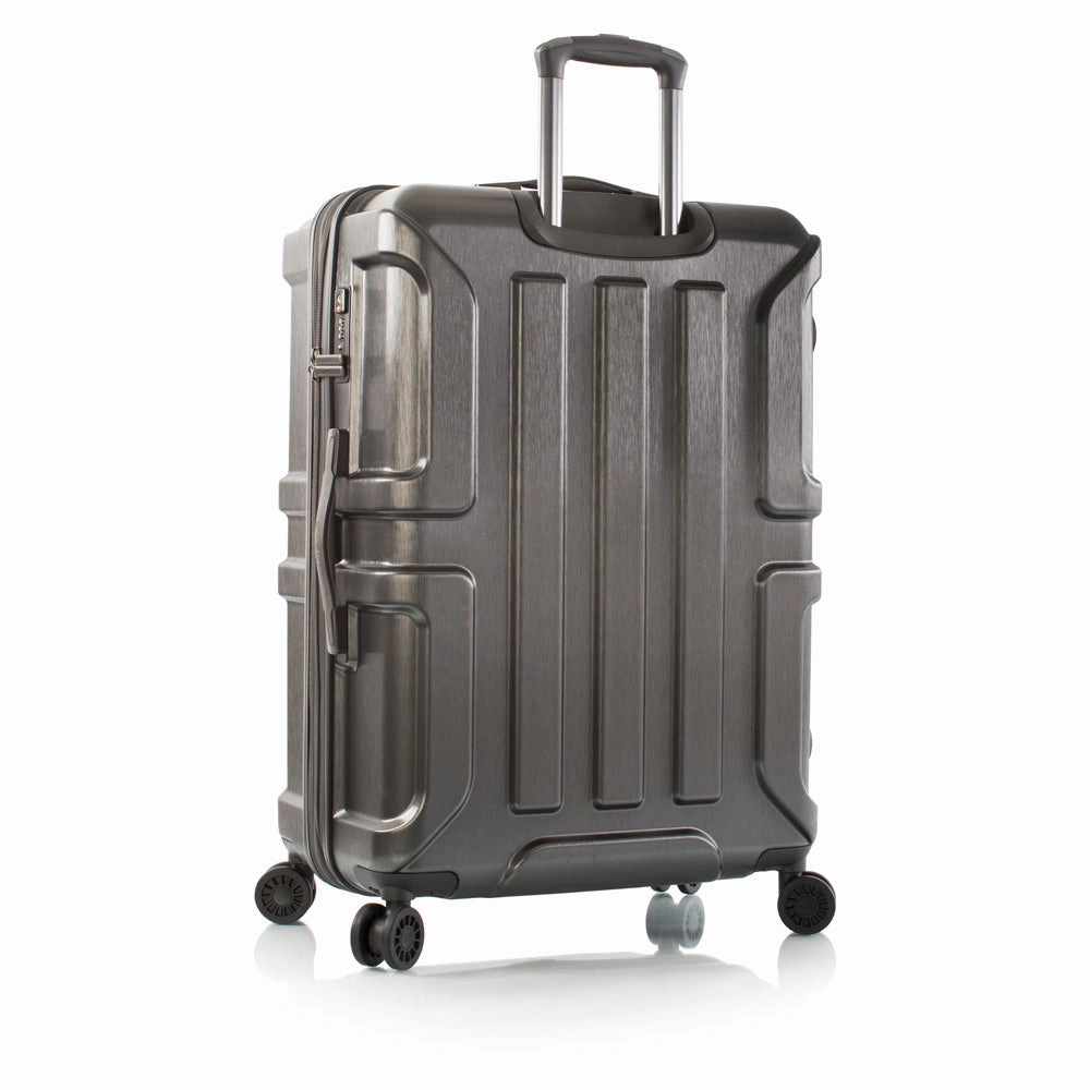 Heys Commander Polycarbonate Durable Expandale Spinner Large Luggage with TSA locks
